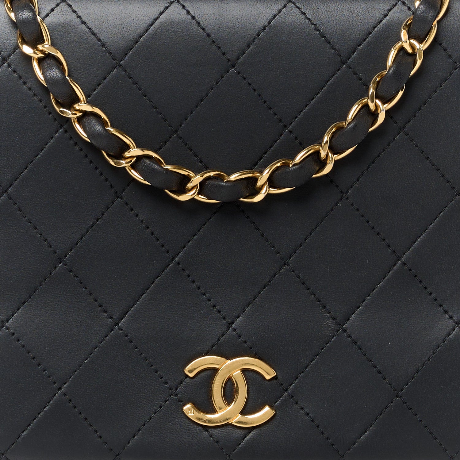 Chanel Lambskin Quilted Small Single Flap Black 9 of 11