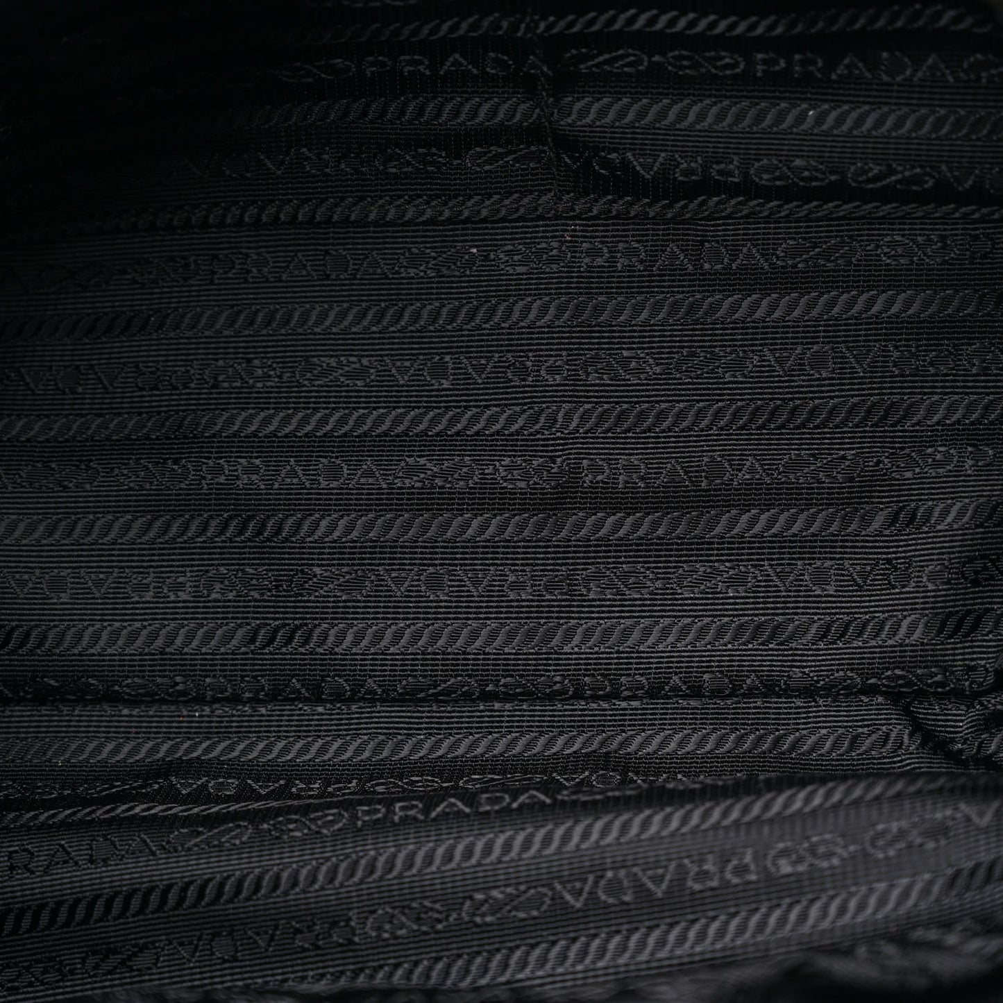 Nylon Tessuto Impuntu Quilted Shoulder Bag Black