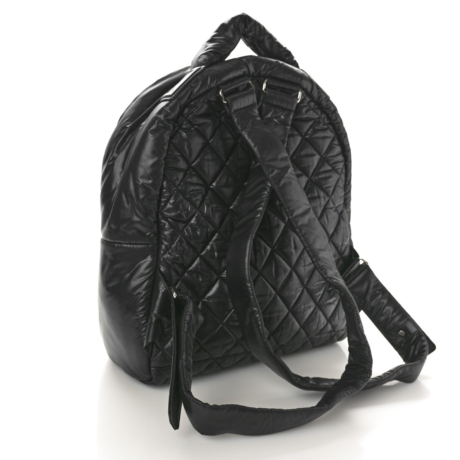 Chanel Nylon Quilted Coco Cocoon Backpack Black 3 of 10
