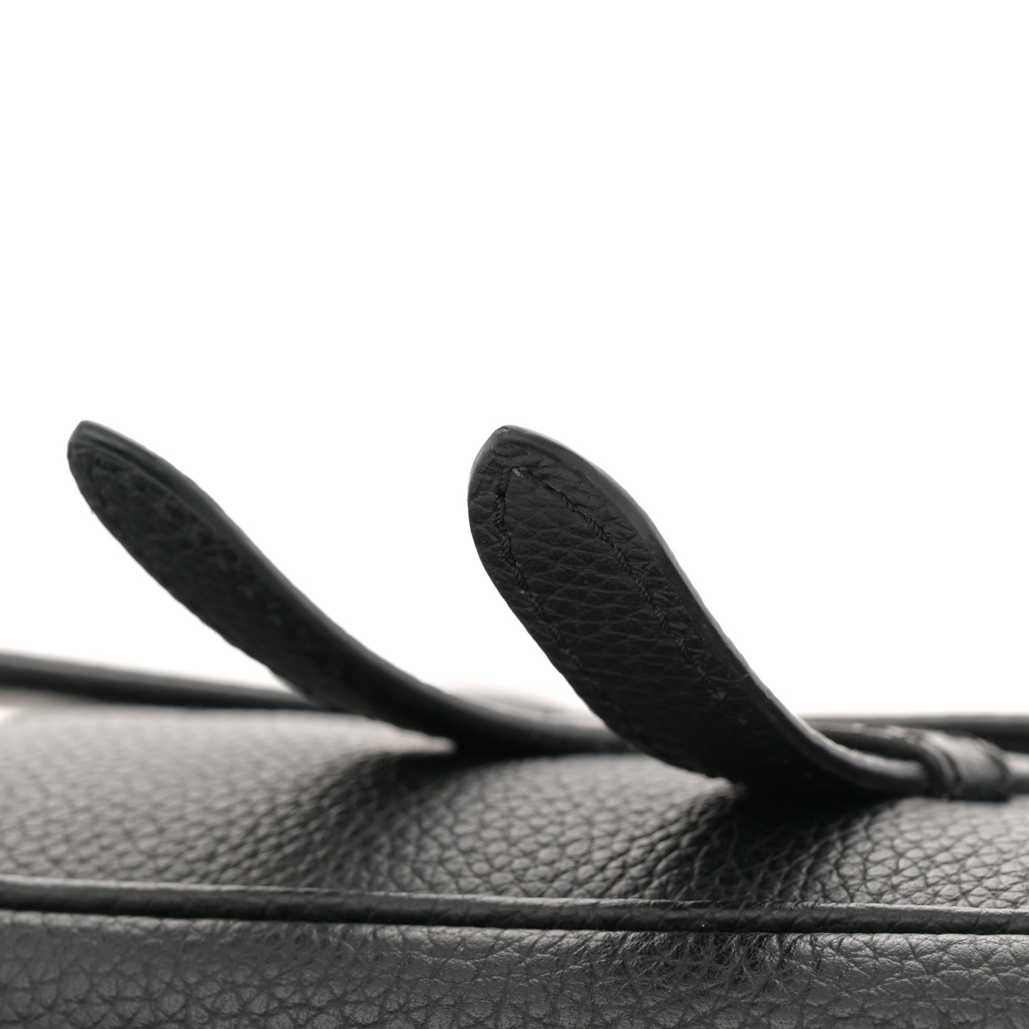 Grained Calfskin Mens Saddle Bag Black
