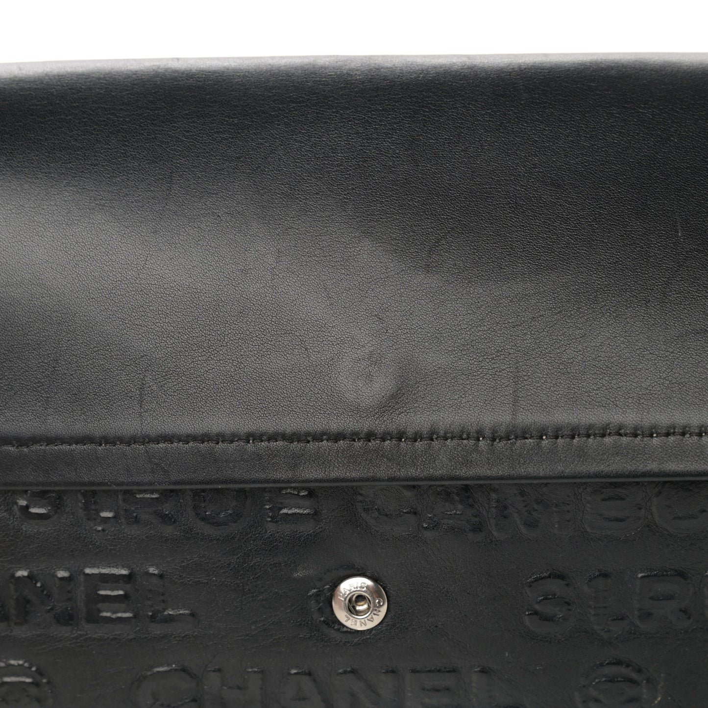 Calfskin Unlimited Jumbo Double Flap Black