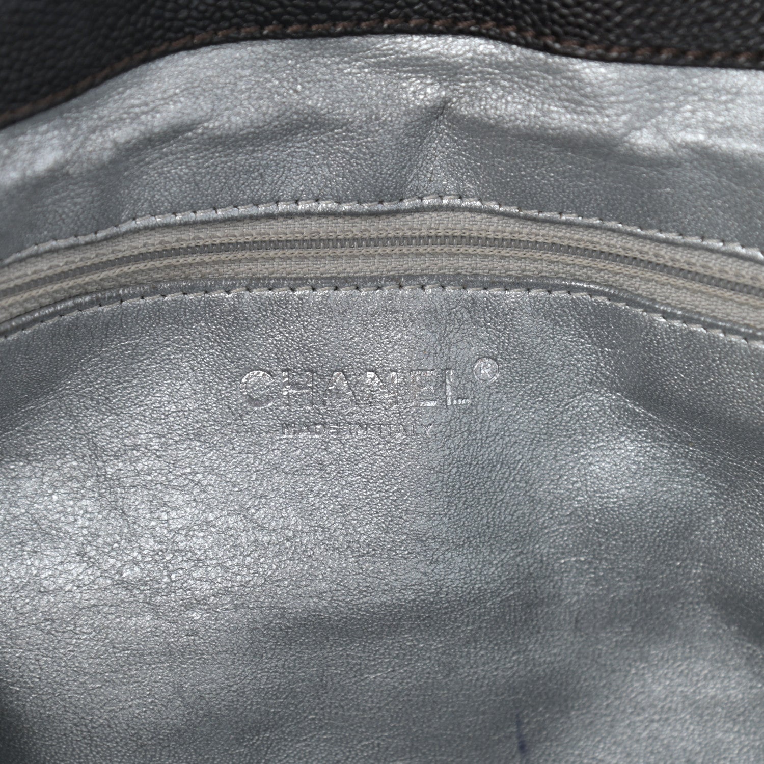 Chanel Glazed Caviar East West Modern Chain Tote Brown 6 of 11