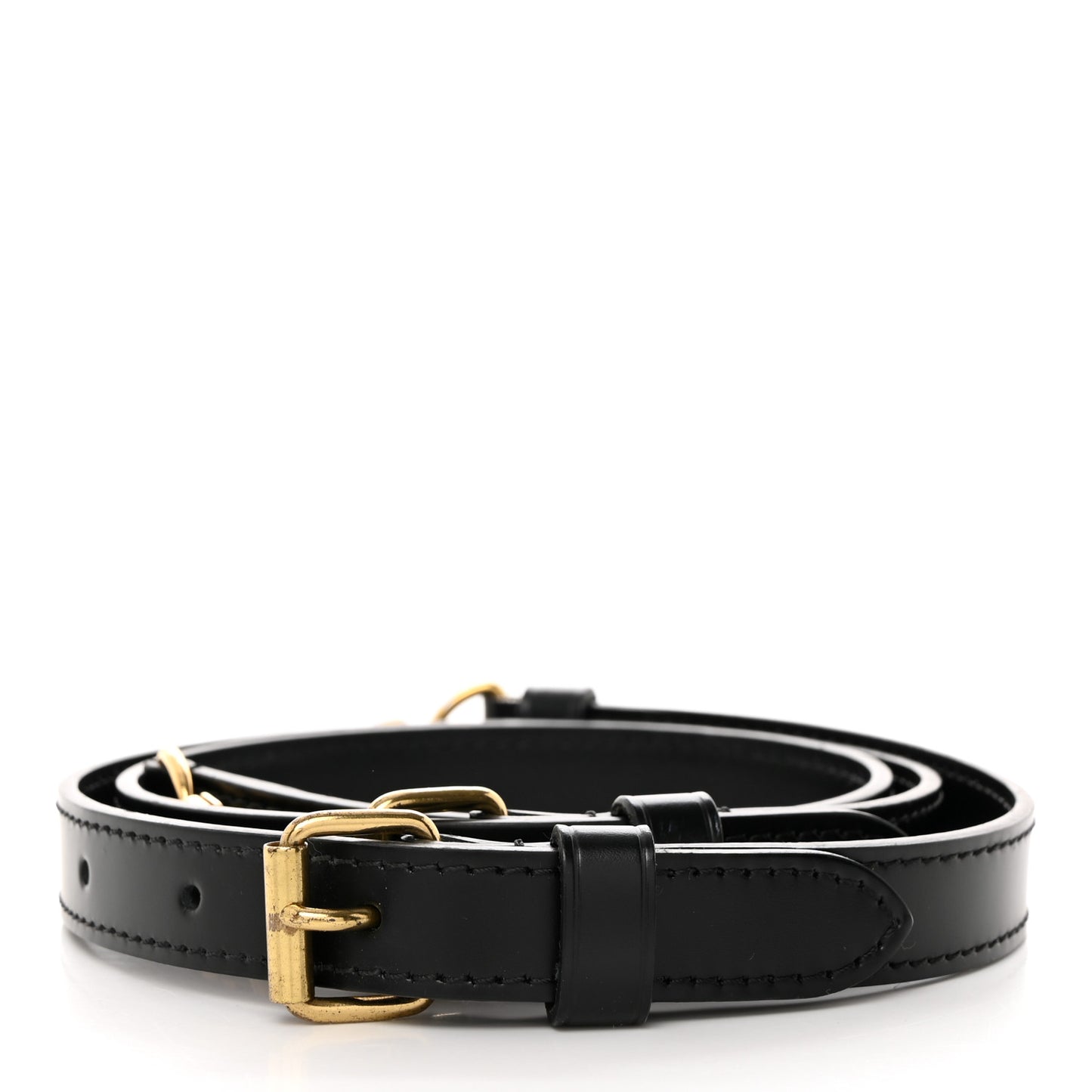 Calfskin Adjustable Keepall Bandouliere Shoulder Strap Black