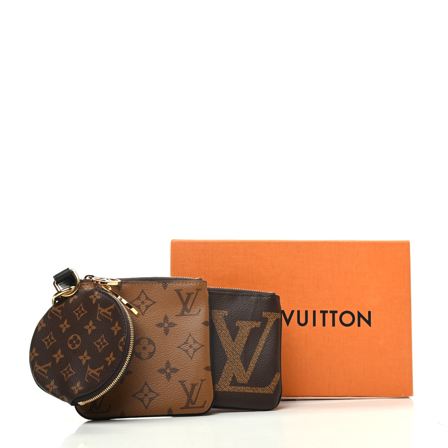 Reverse Monogram Giant Trio Pouch