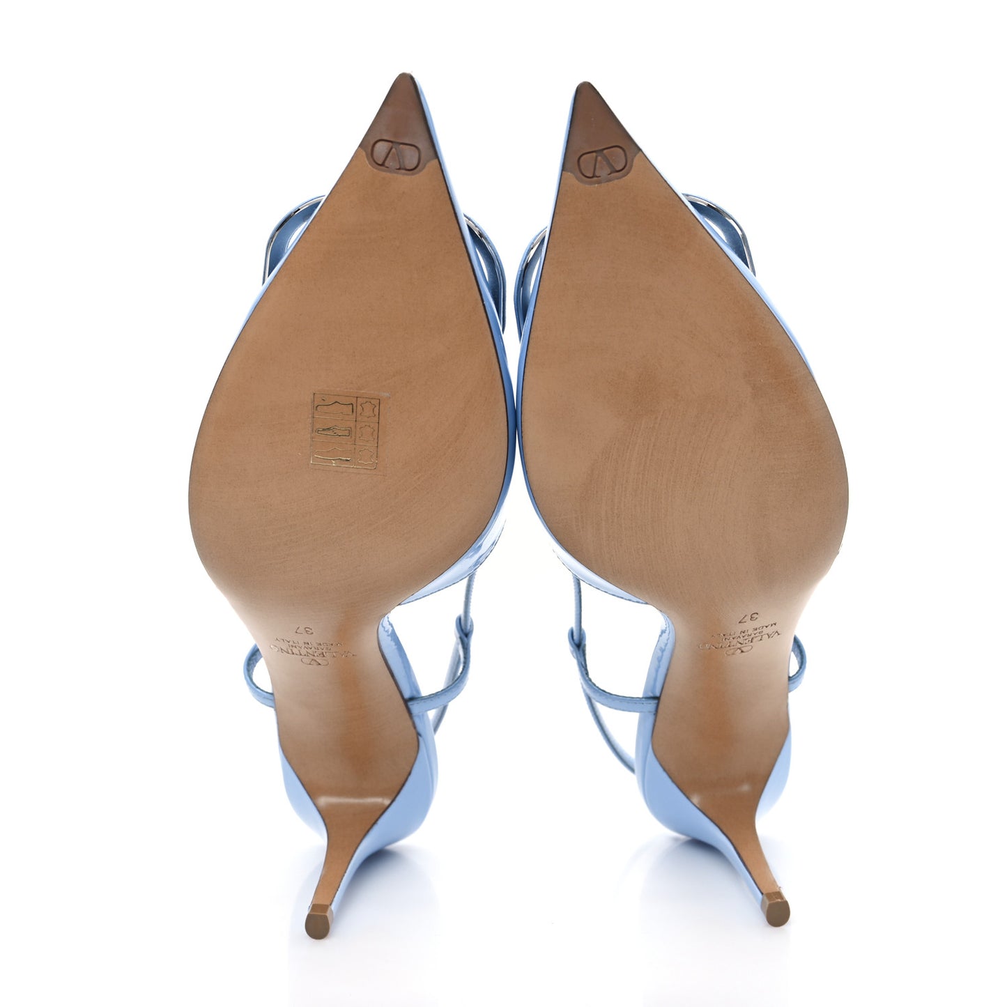 Patent Signature VLogo Slingback 80mm Pumps 37 Popeline