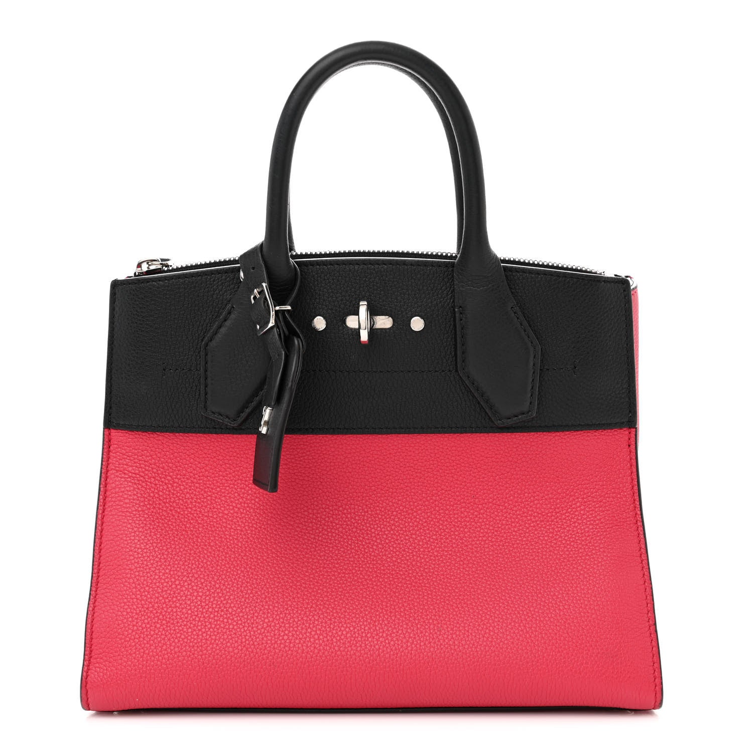 Louis Vuitton Taurillon City Steamer PM Black Fuchsia 1 of 11