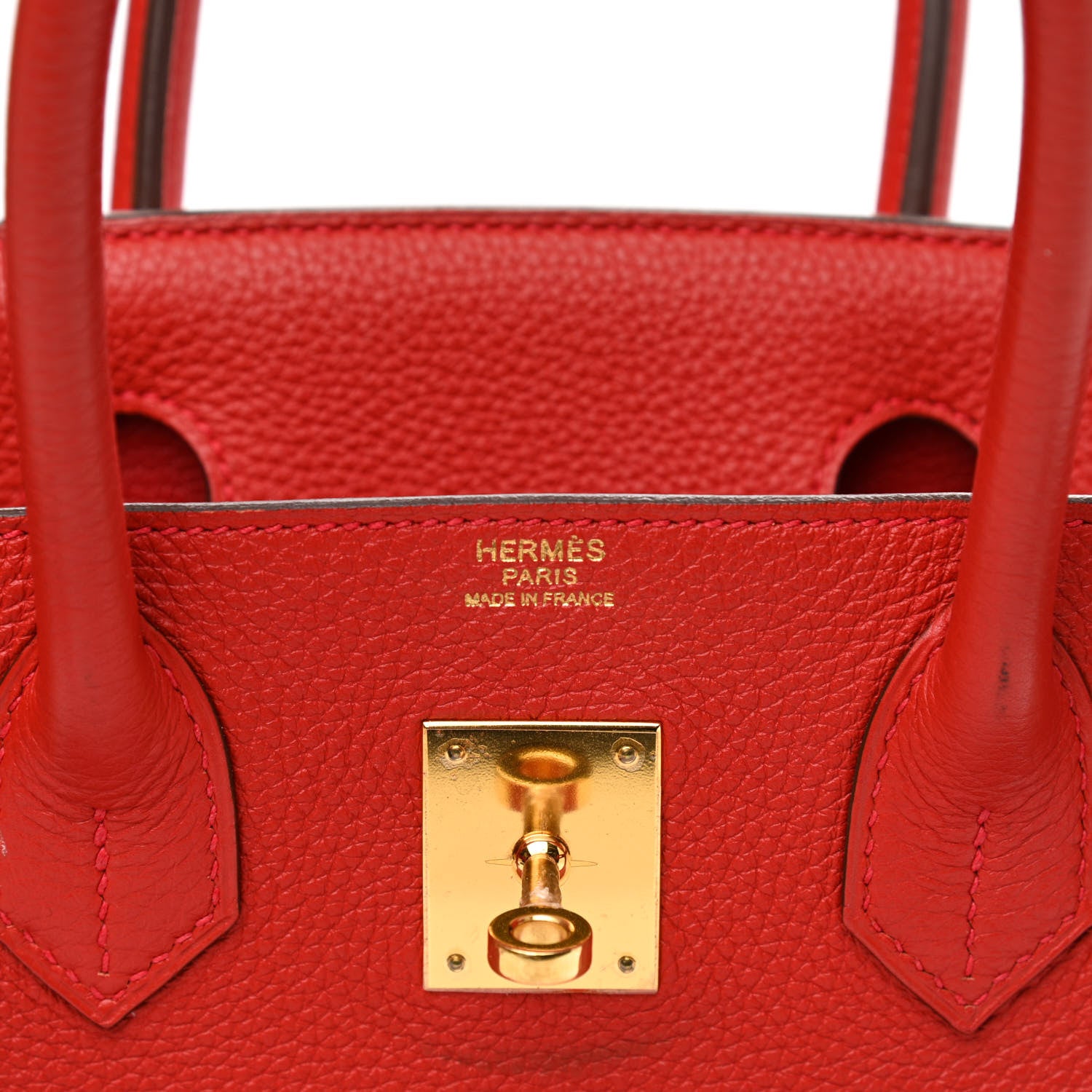 Hermes Togo Birkin 30 Rouge Casaque 6 of 9