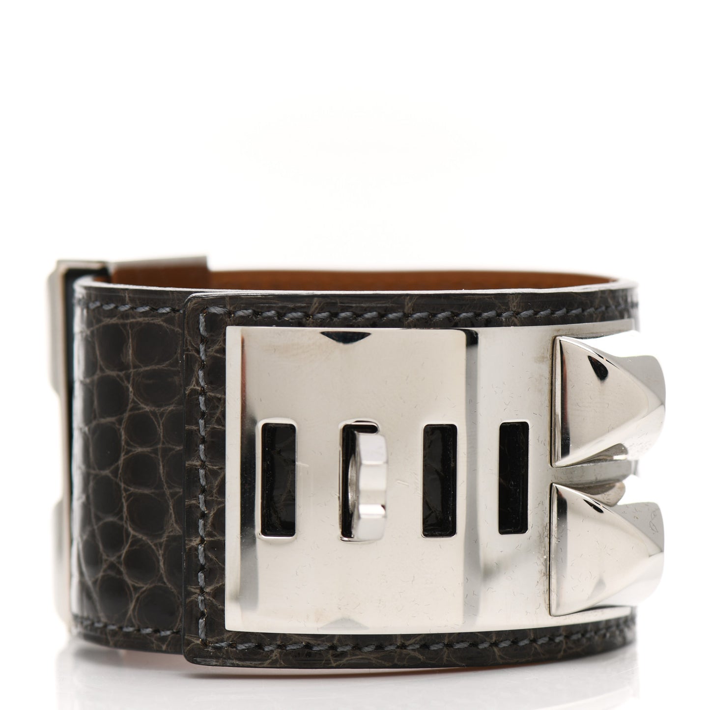 Shiny Alligator Collier de Chien CDC Bracelet S Macassar