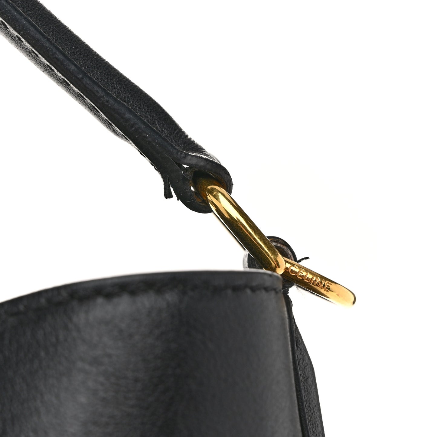 Smooth Calfskin Bucket 16 Bag Black