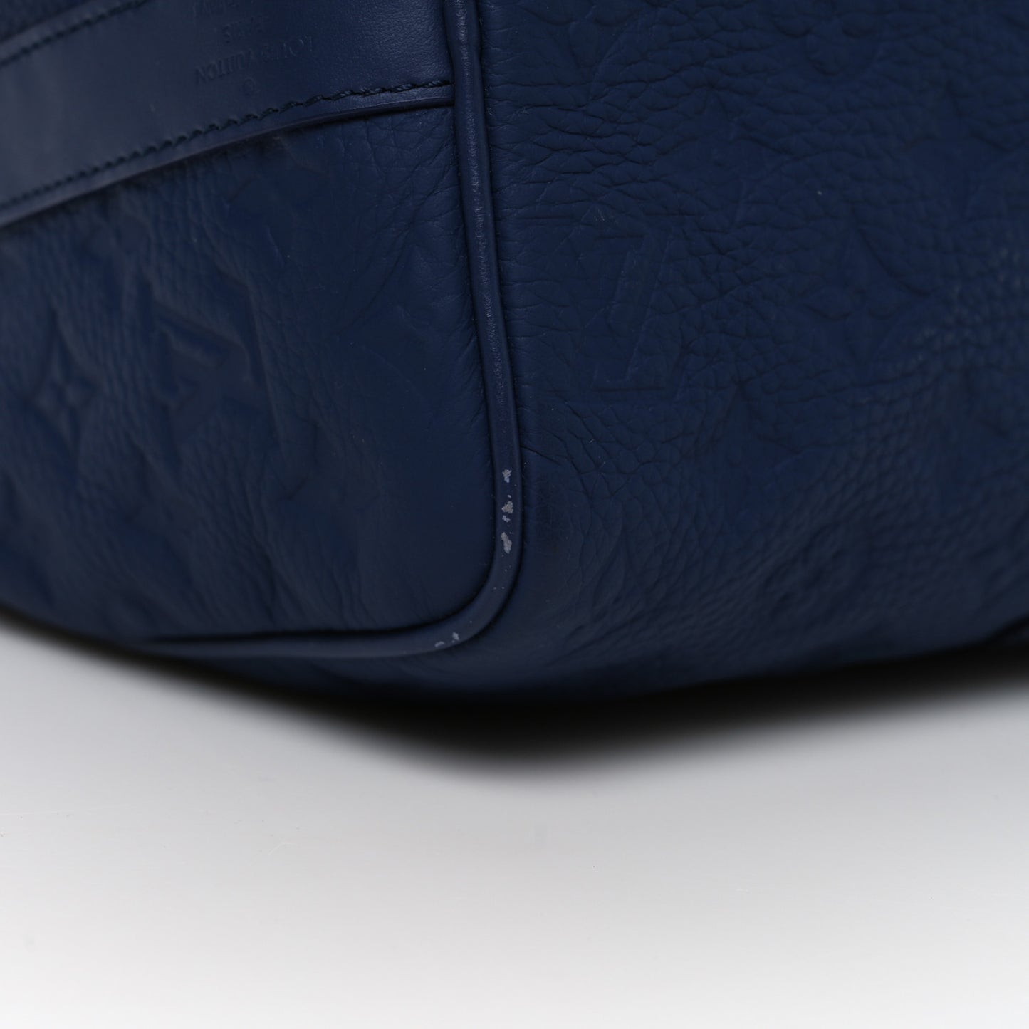 Monogram Taurillon Keepall Bandouliere 35 Blue