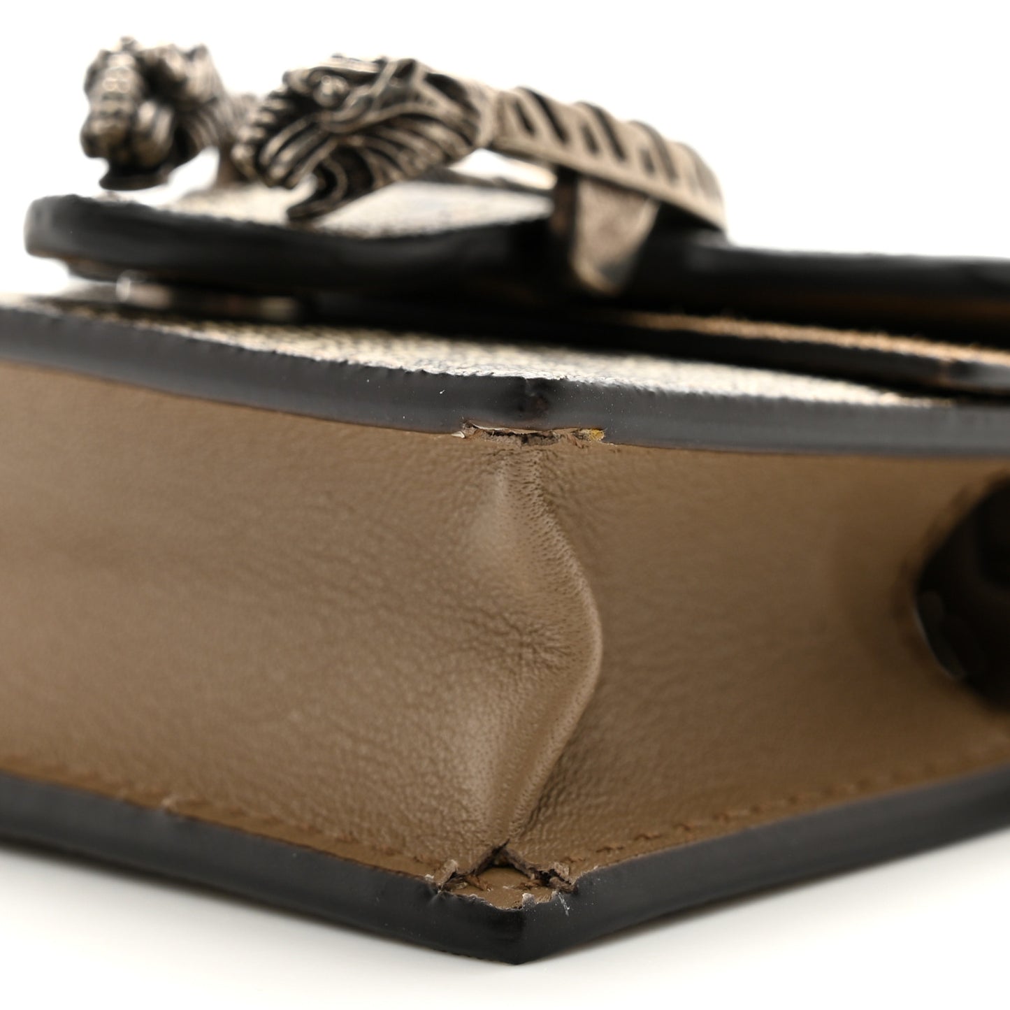 GG Supremem Monogram Suede Cudu Dionysus AirPods Case Beige Ebony Taupe