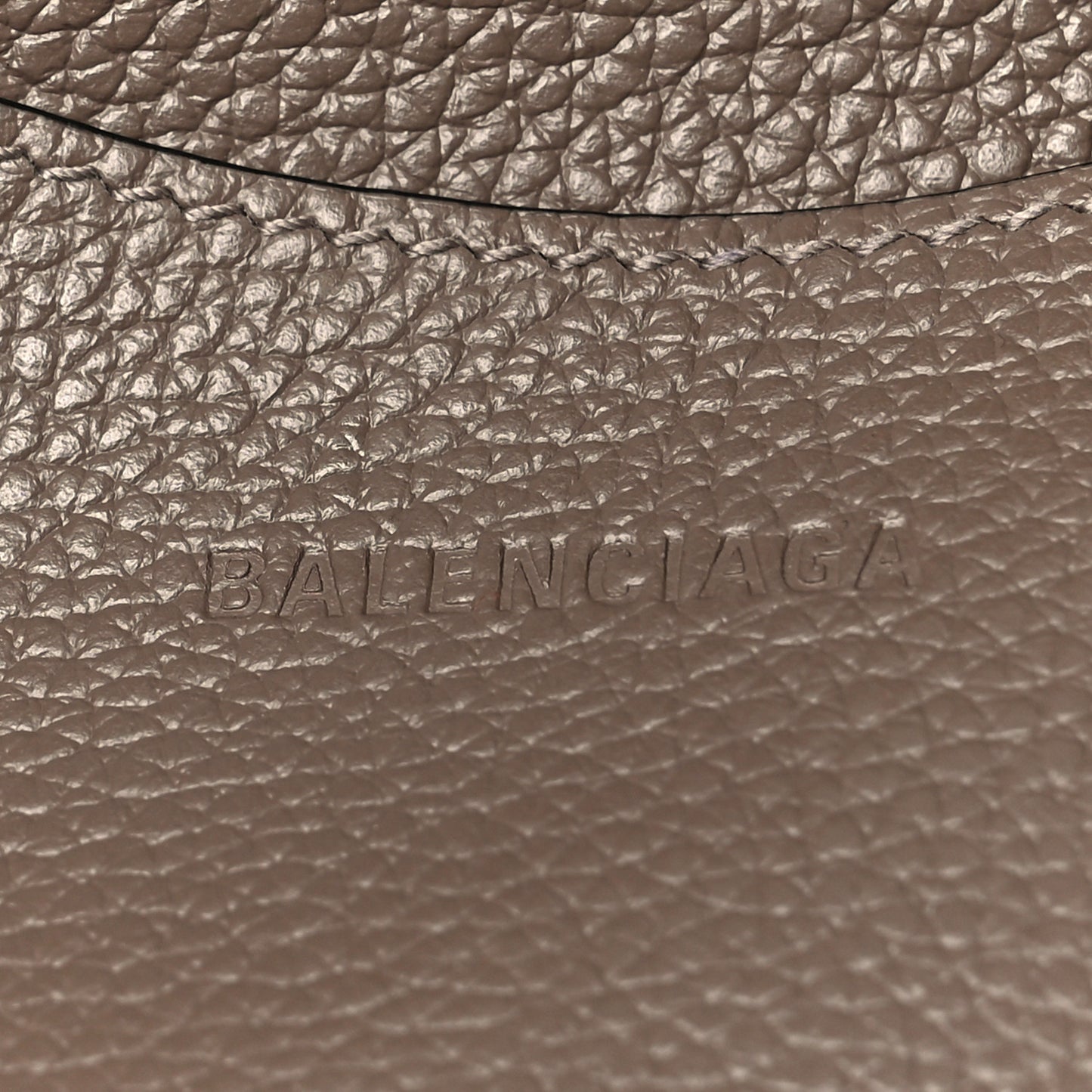 Grained Calfskin Neo Classic Silver Hardware S City Mink Grey