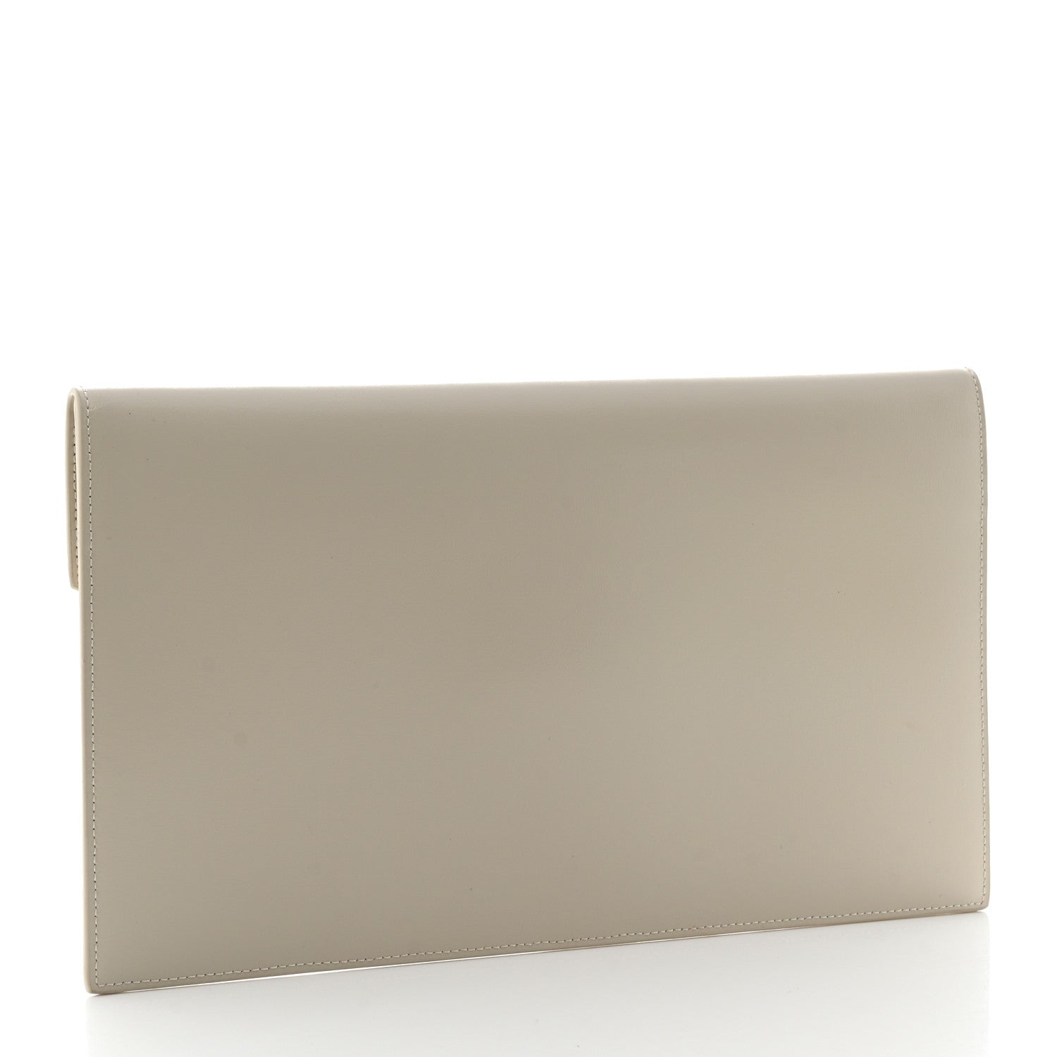 Saint Laurent Smooth Shiny Calfskin Uptown Pouch Crema Soft 3 of 8