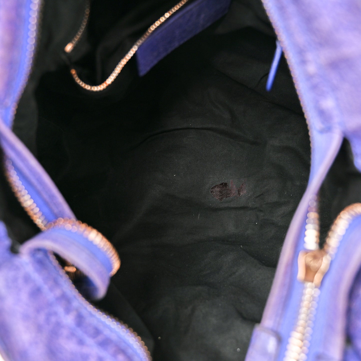 Agneau Giant 21 Rose Gold Hardware Velo Bleu Lavande