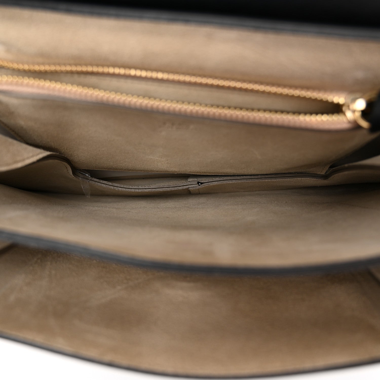 Chloe Suede Calfskin Medium Faye Shoulder Bag Black 5 of 10