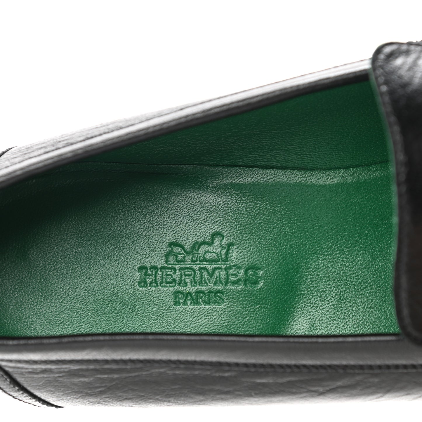 Goatskin Womens Paris Loafers 37.5 Black
