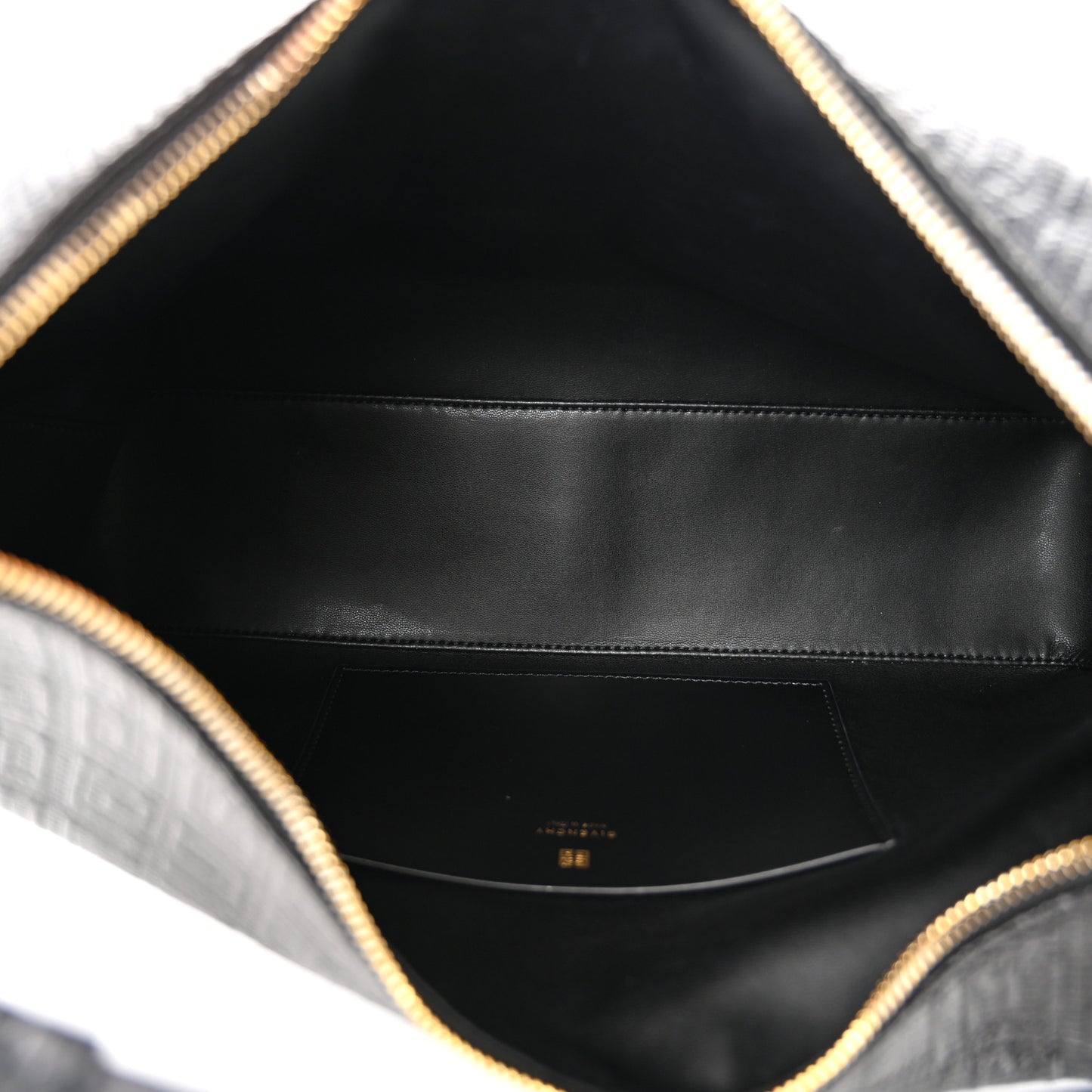 Coated Canvas Logo 4G Embossed Medium Moon Cut Out Shoulder Bag Black