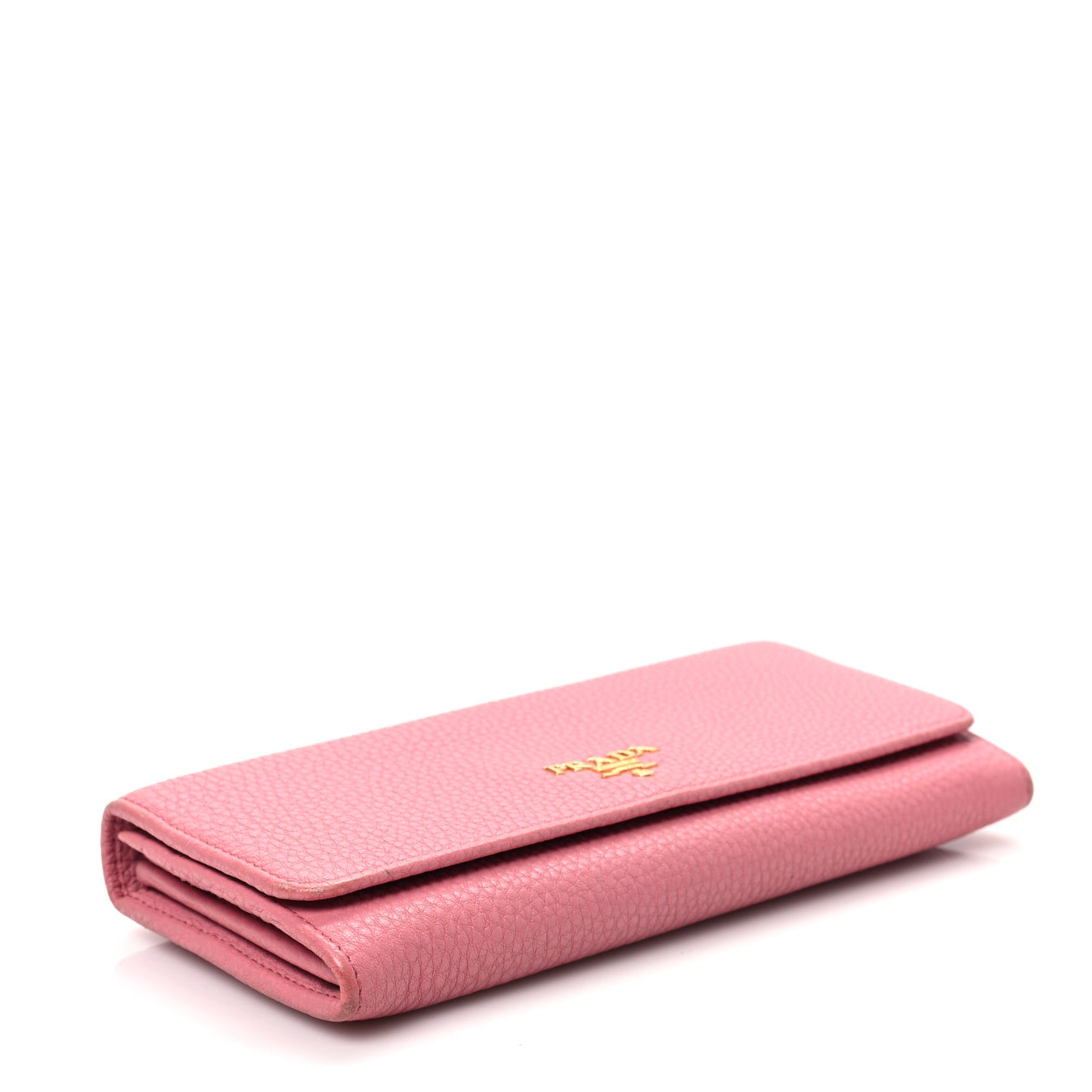 Vitello Phenix Continental Flap Wallet Begonia