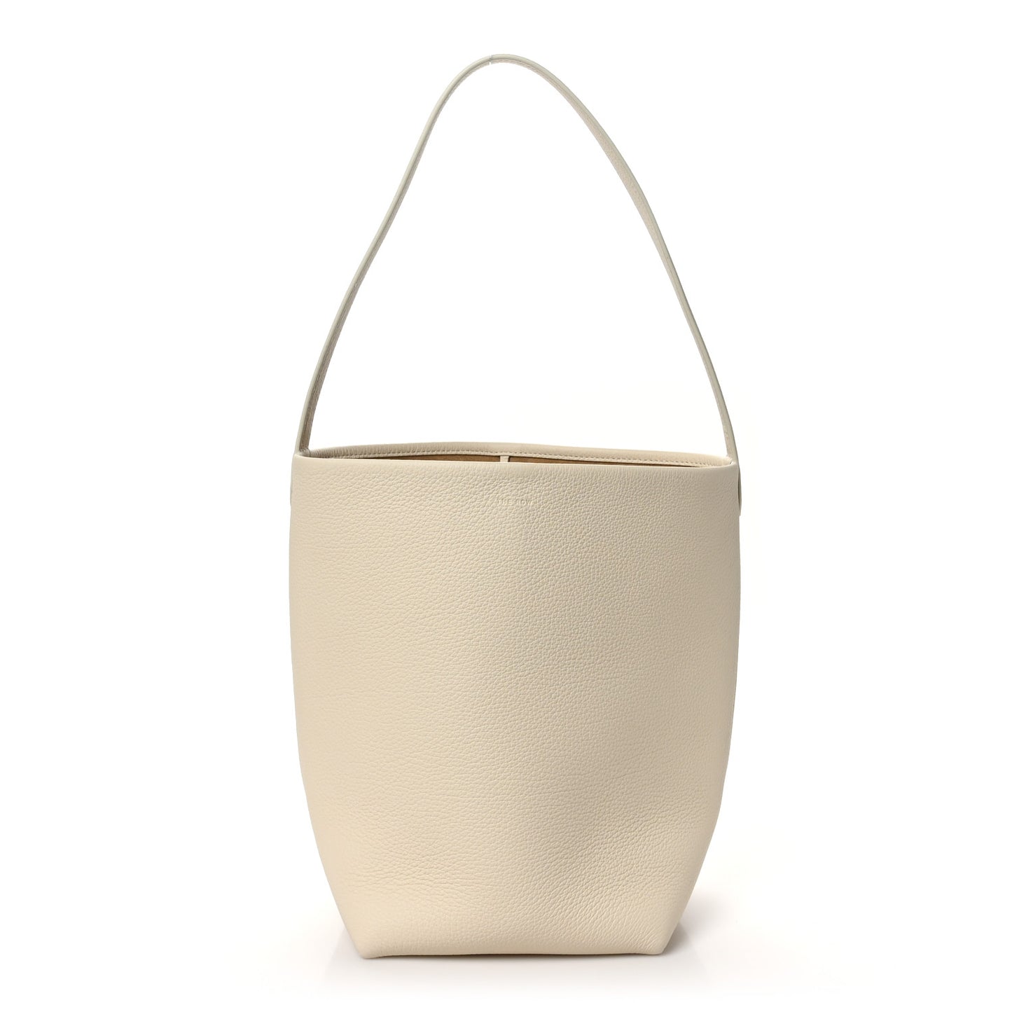 Grained Calfskin Medium N/S Park Tote Ivory