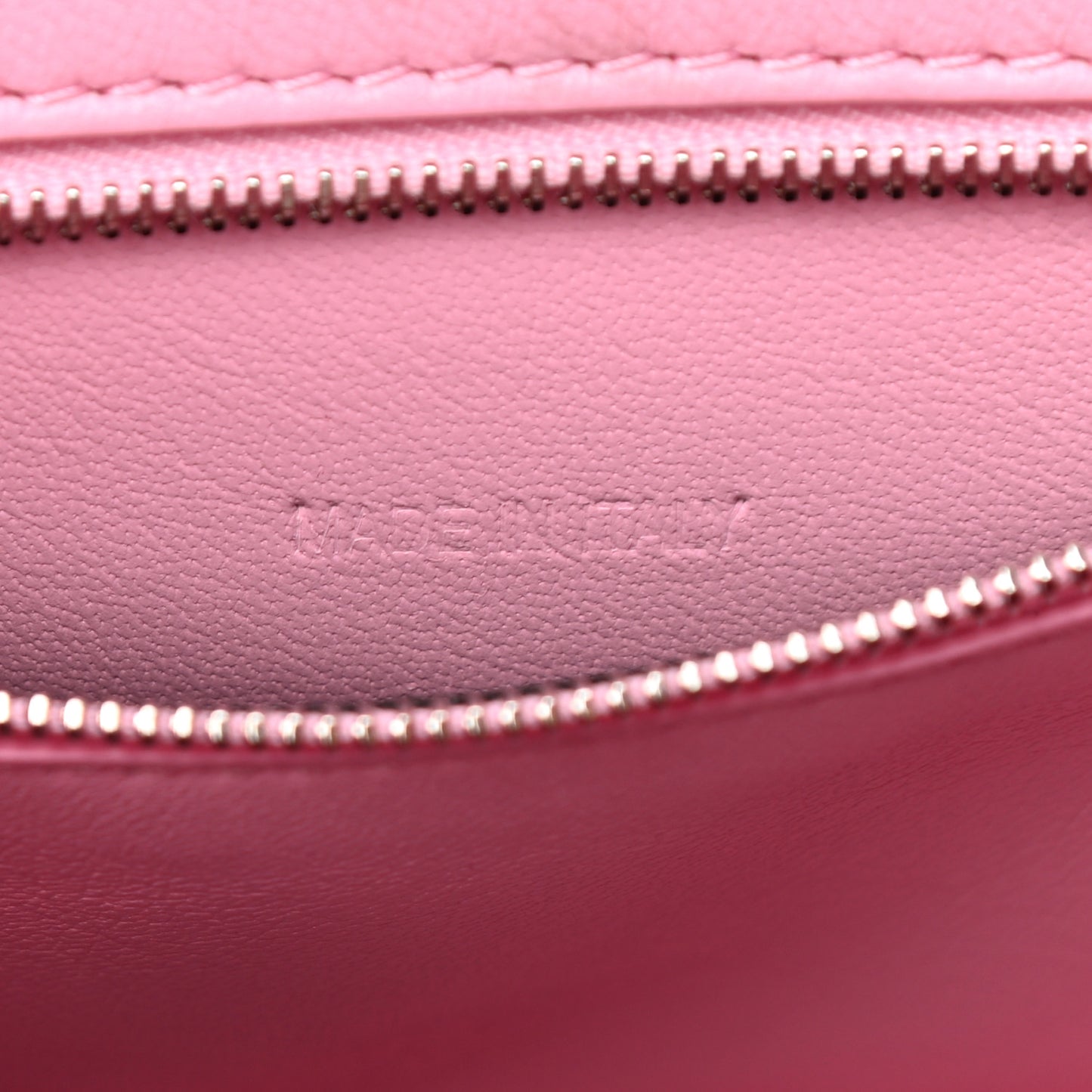 Shiny Calfskin Crocodile Embossed Hourglass Top Handle Bag XS Sweet Pink