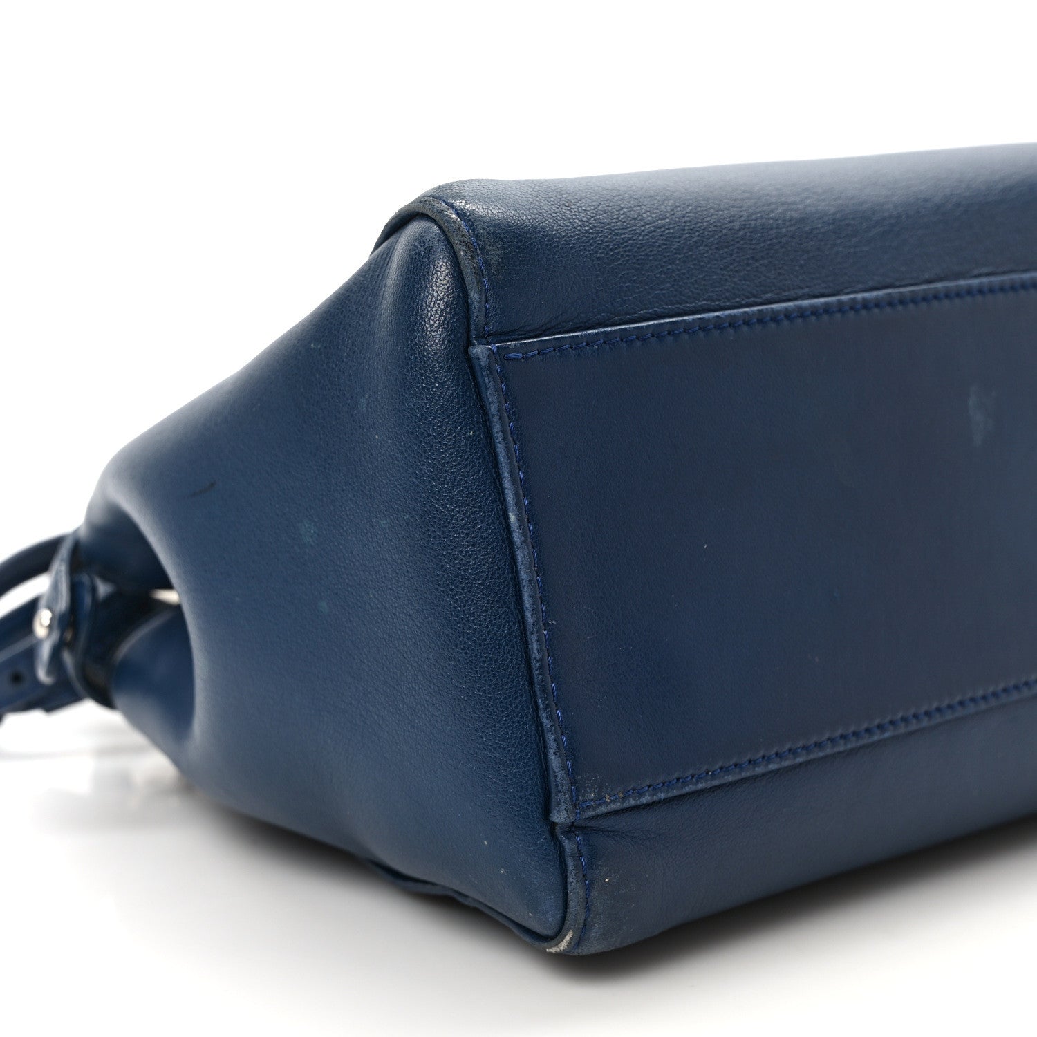 Fendi Nappa Mini Peekaboo Iconic Satchel Dark Blue 7 of 12