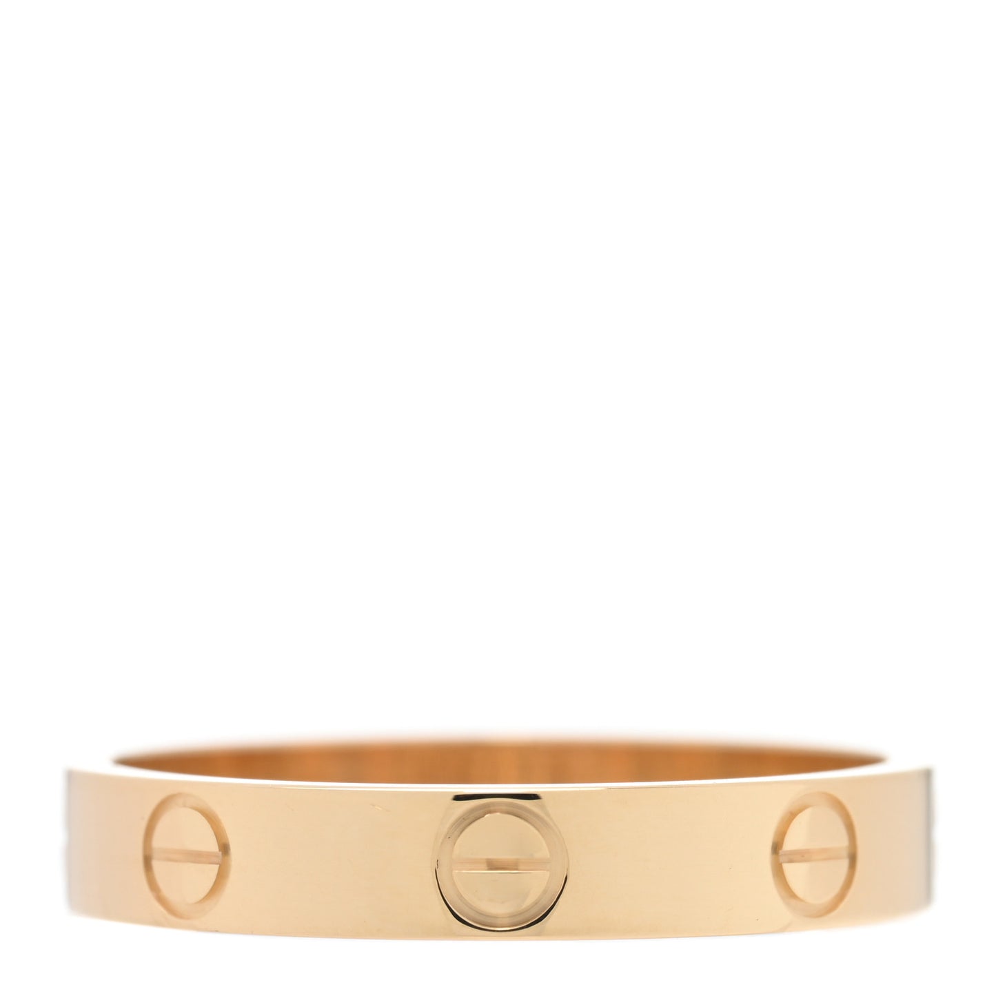 18K Yellow Gold 3.5mm LOVE Wedding Band Ring 58 8.25