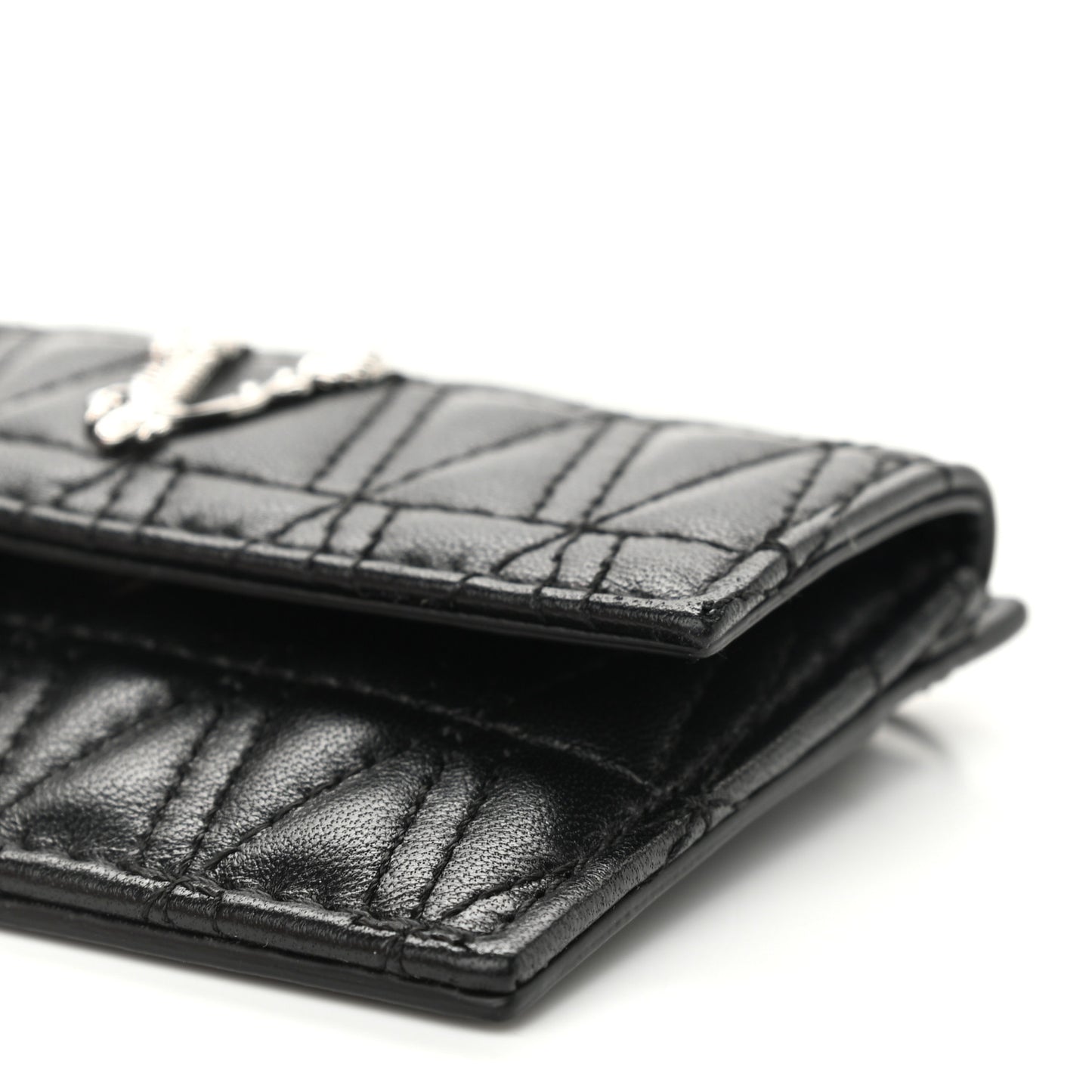 Nappa Quilted Virtus Evening Bag Black