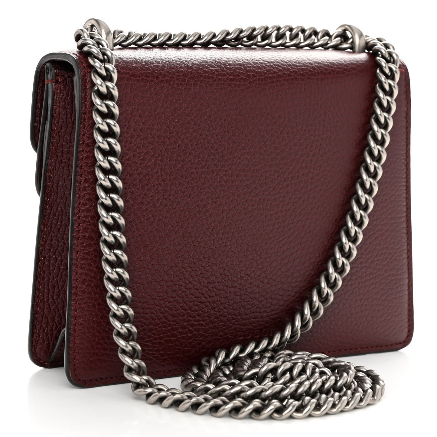 Dollar Calfskin Crystal Mini Dionysus Shoulder Bag Vintage Bordeaux