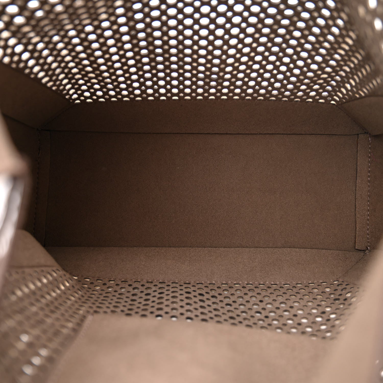 Stella McCartney Alter Nappa Perforated Braided Shoulder Bag Brown Dark Beige 5 of 9