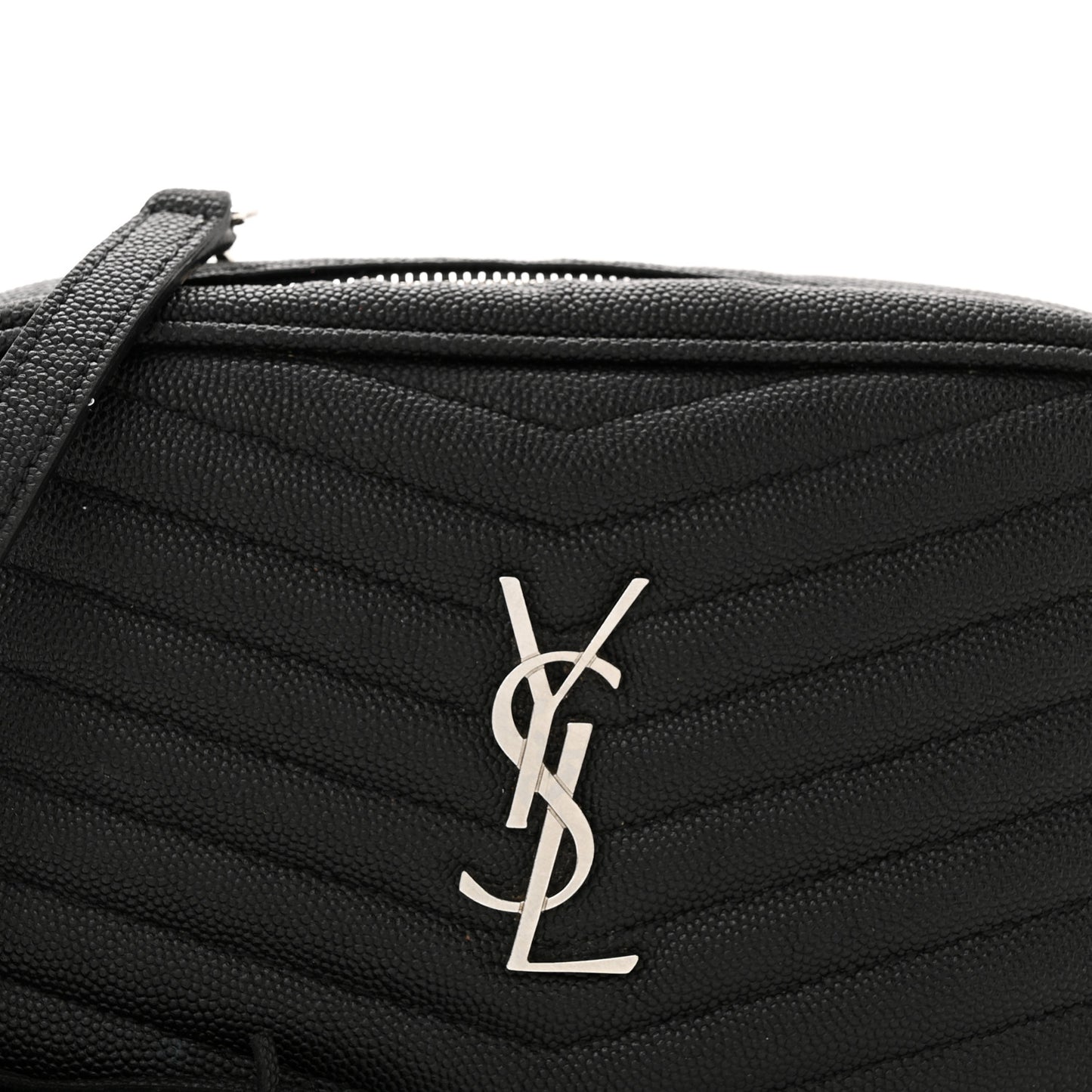 Grain De Poudre Matelasse Monogram Mini Lou Camera Bag Black