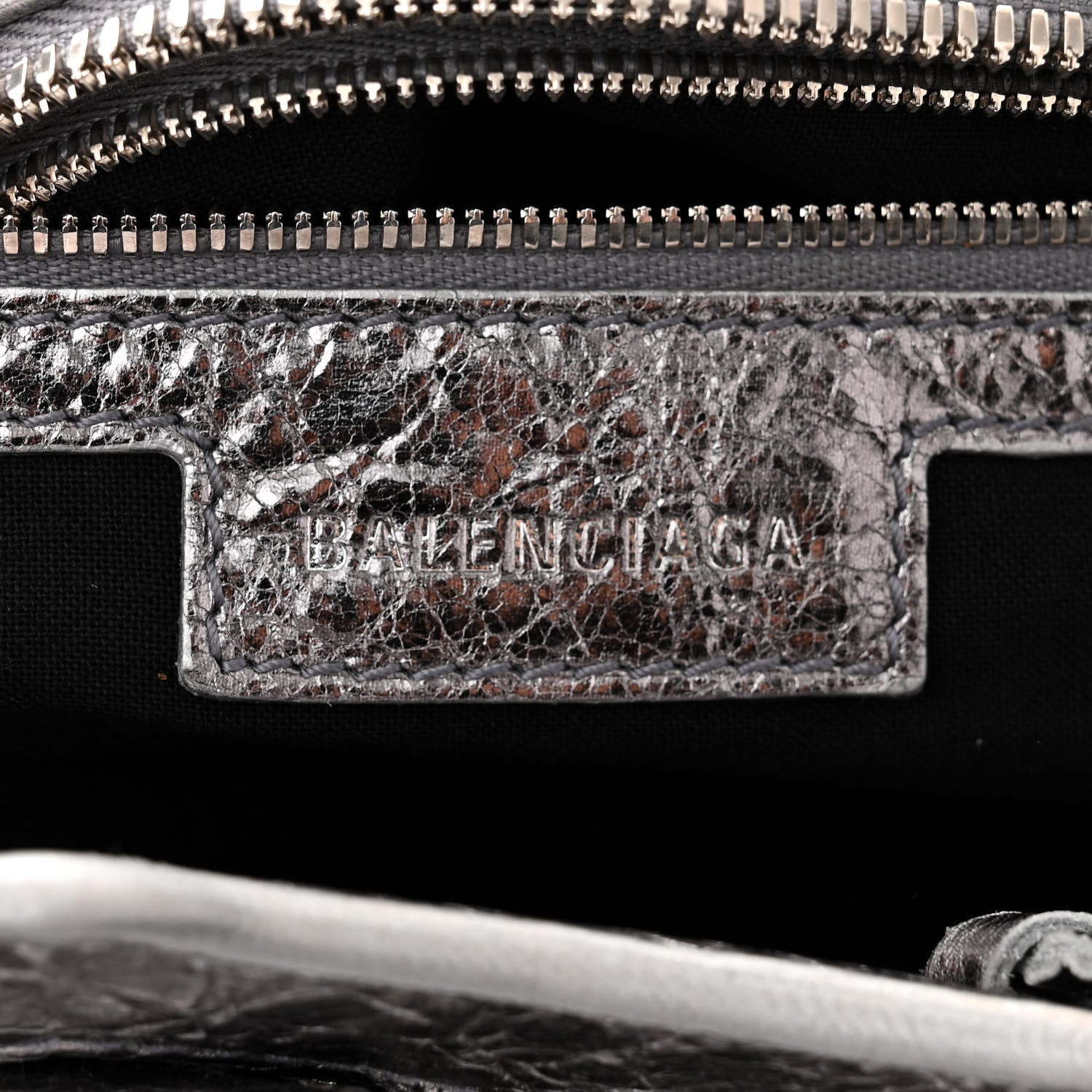 Balenciaga Metallic Agneau Arena Neo Cagole City Silver 6 of 11