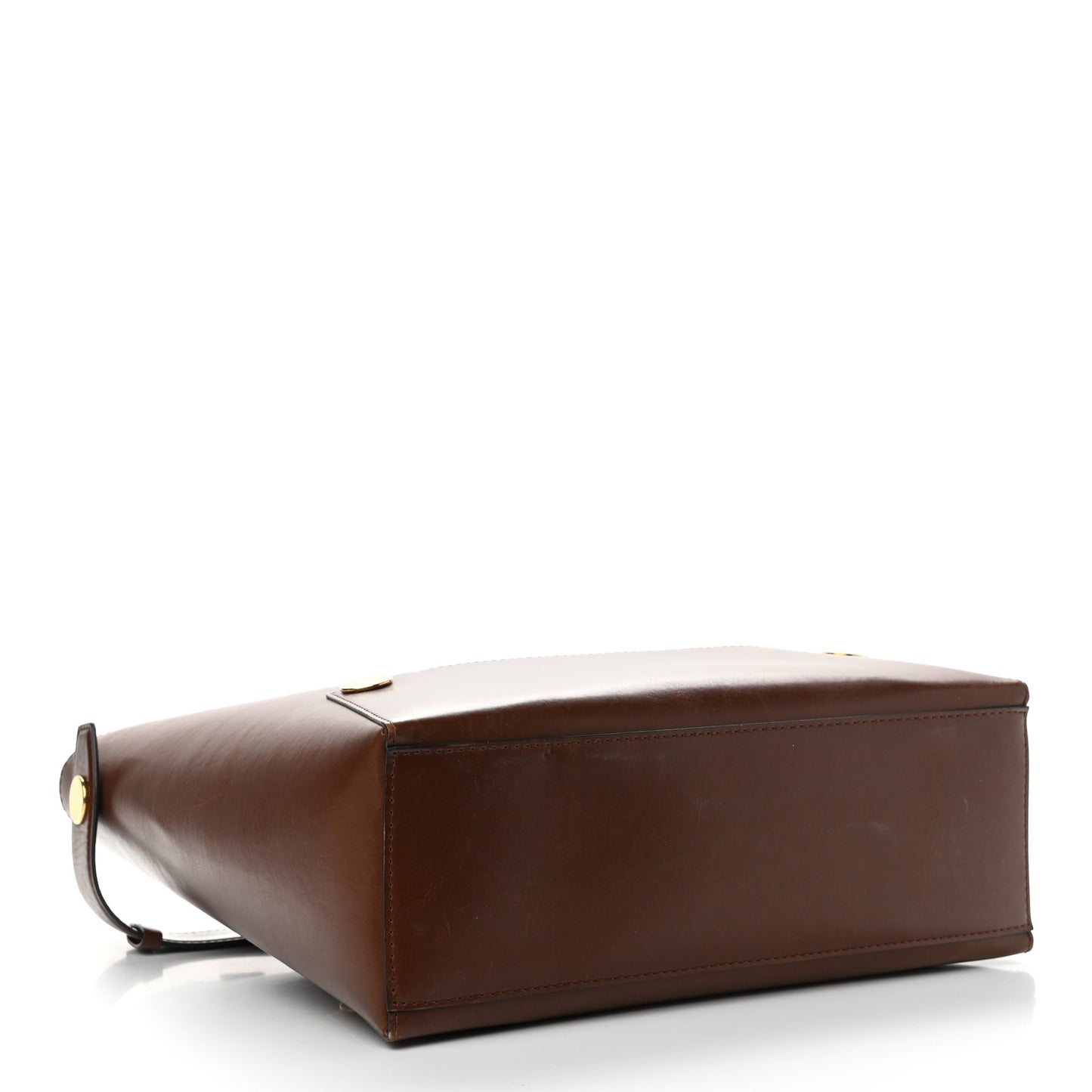 Eco Alter Nappa Studded Large Bucket Bag Cognac