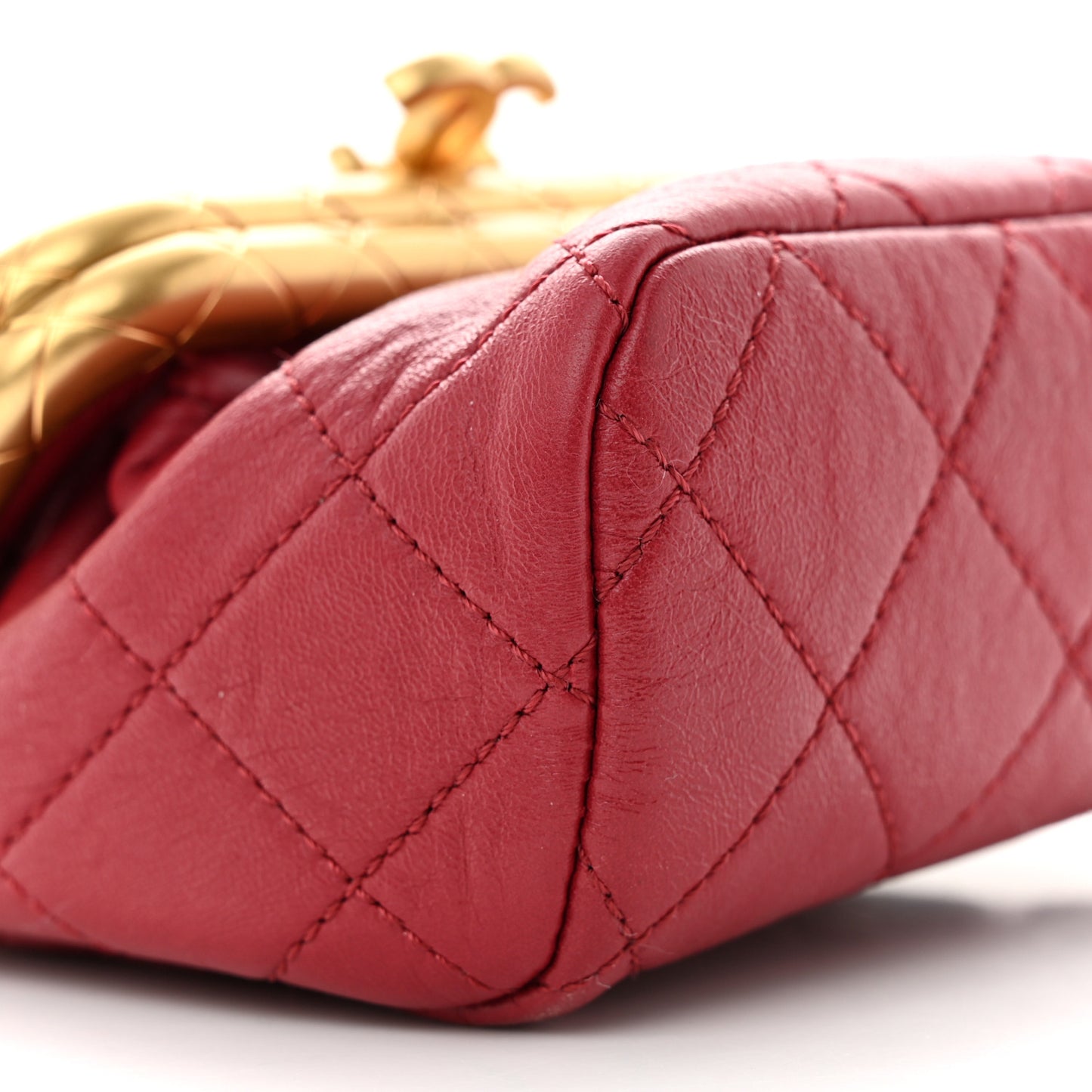Lambskin Quilted Micro My Crush Bag Red