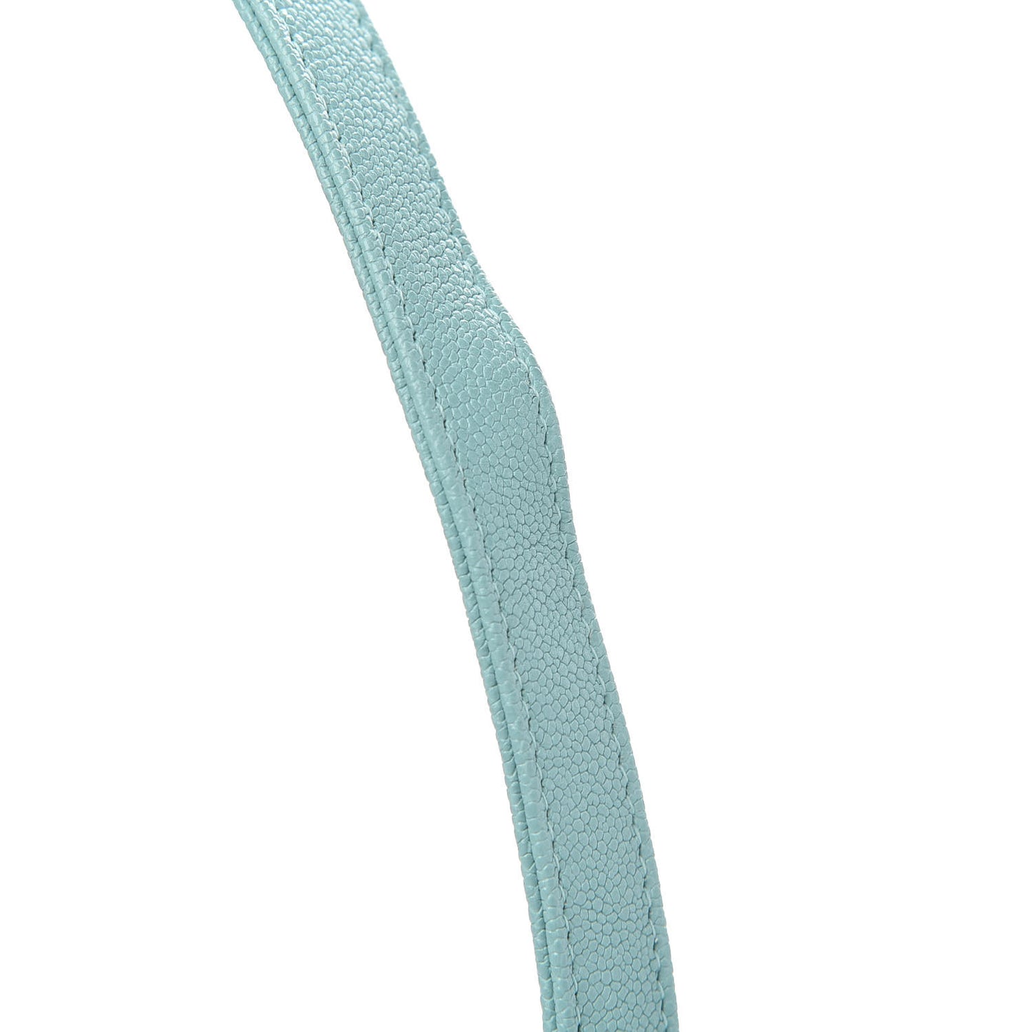 Caviar Quilted Boy Wallet On Chain WOC Light Blue