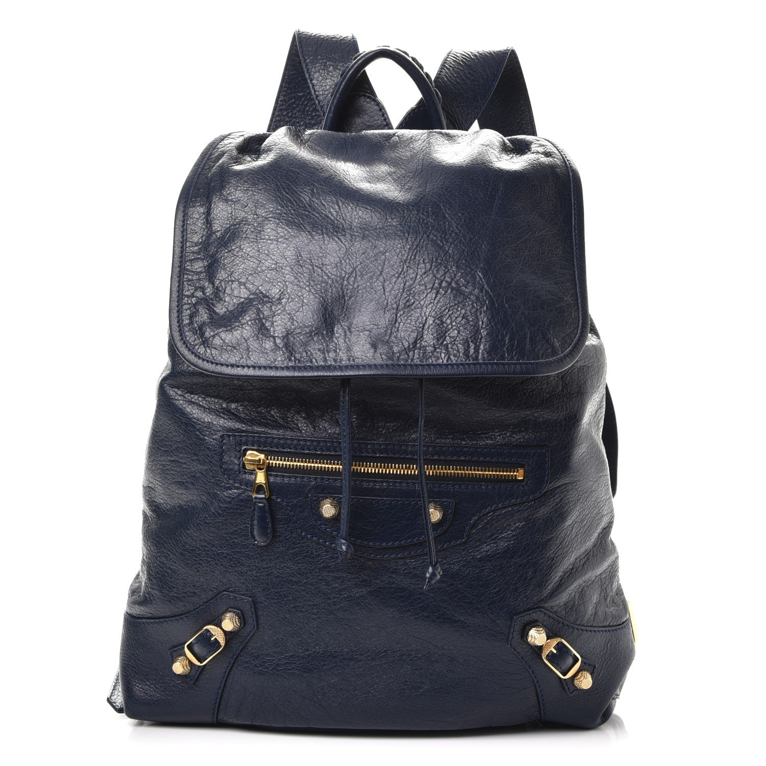 balenciaga giant traveler backpack Balenciaga Agneau Giant 12 Gold Hardware S Traveler Backpack Bleu Obscur 238679 – FASHIONPHILE