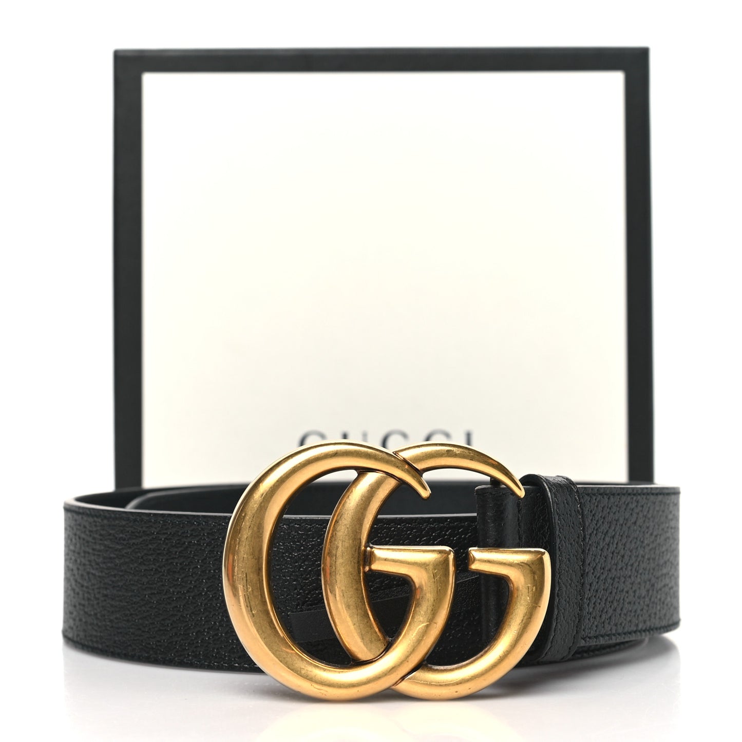 Textured Calfskin Double G 40mm Belt 75 30 Black