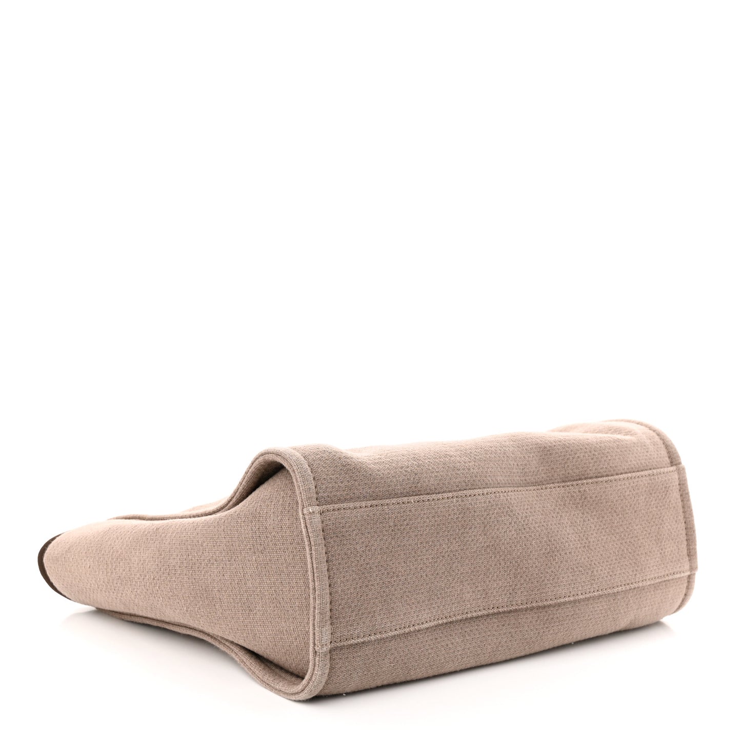 Canvas Small Deauville Tote Beige Brown