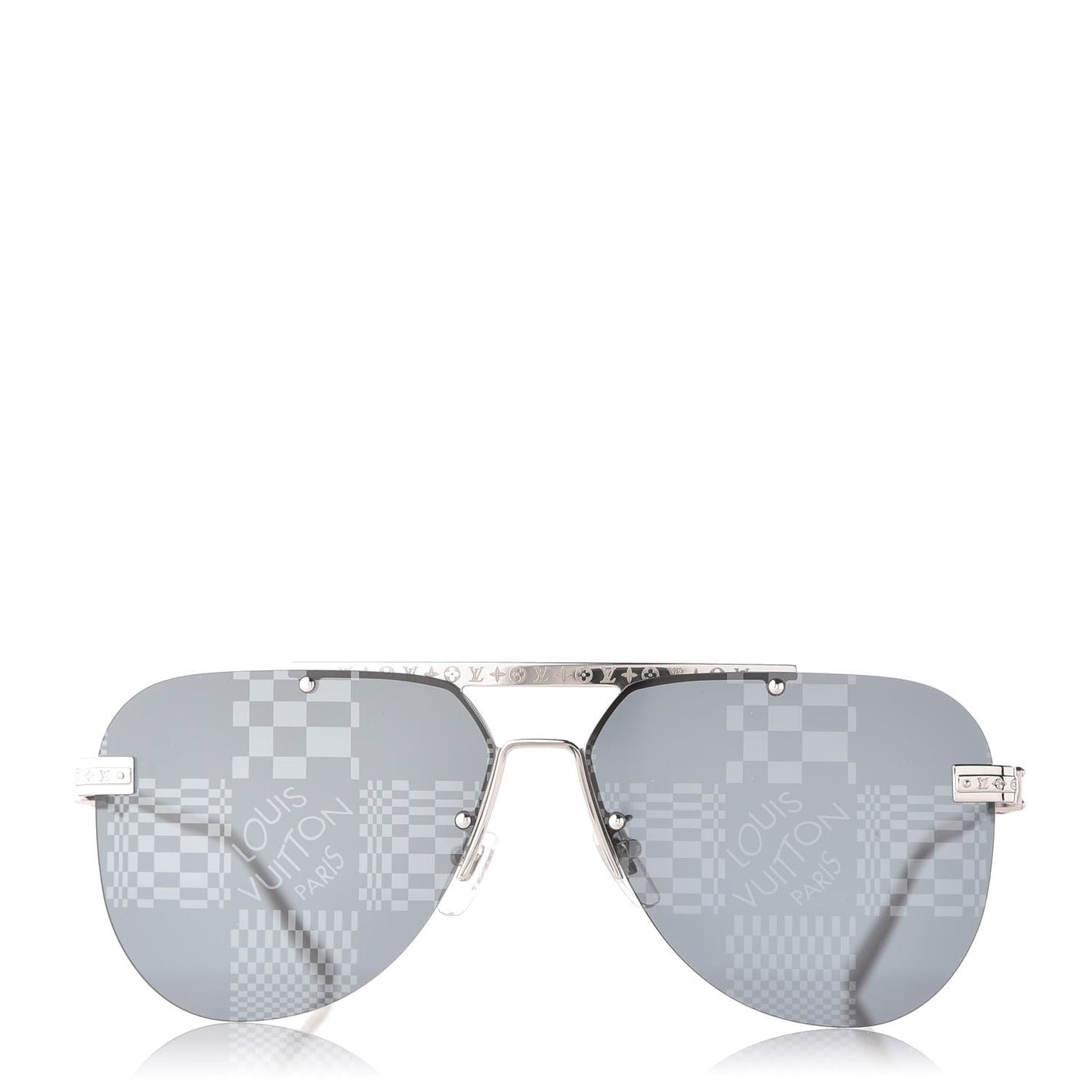 Animated Damier Ash Sunglasses Z1441E Silver
