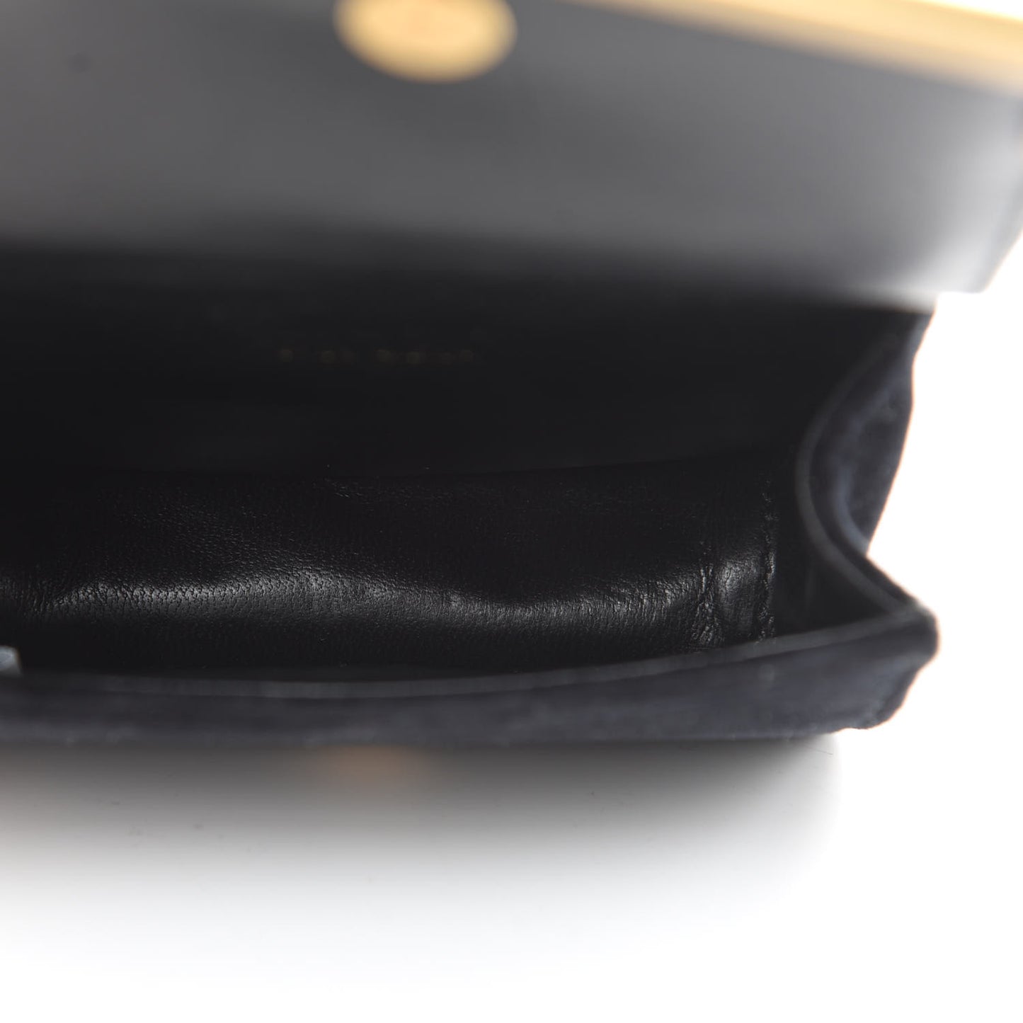 Velvet City Calfskin Micro Cahier Bag Black Alloro