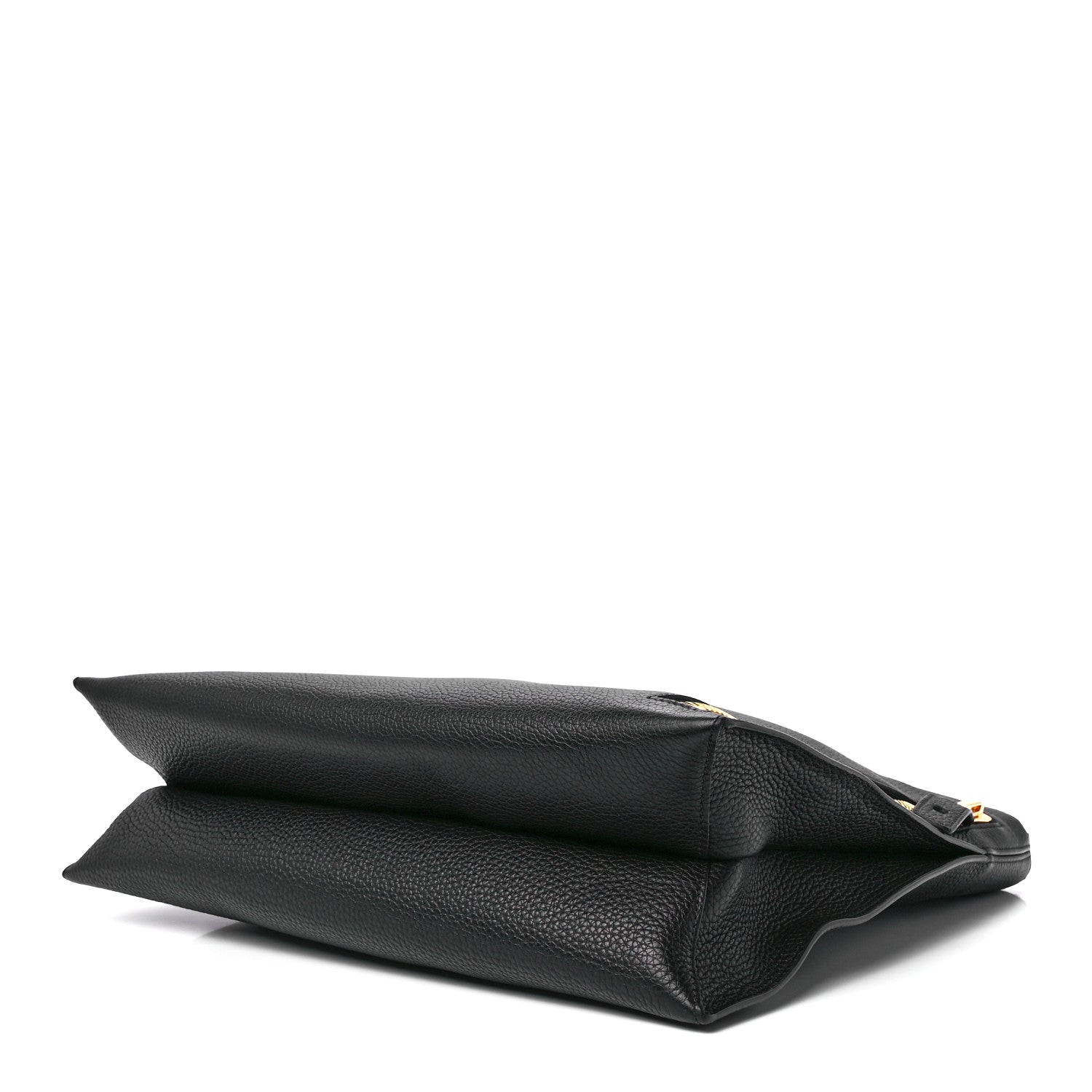 Tom Ford Pebbled Calfskin Small Alix Padlock Zip Hobo Bag Black 11 of 14