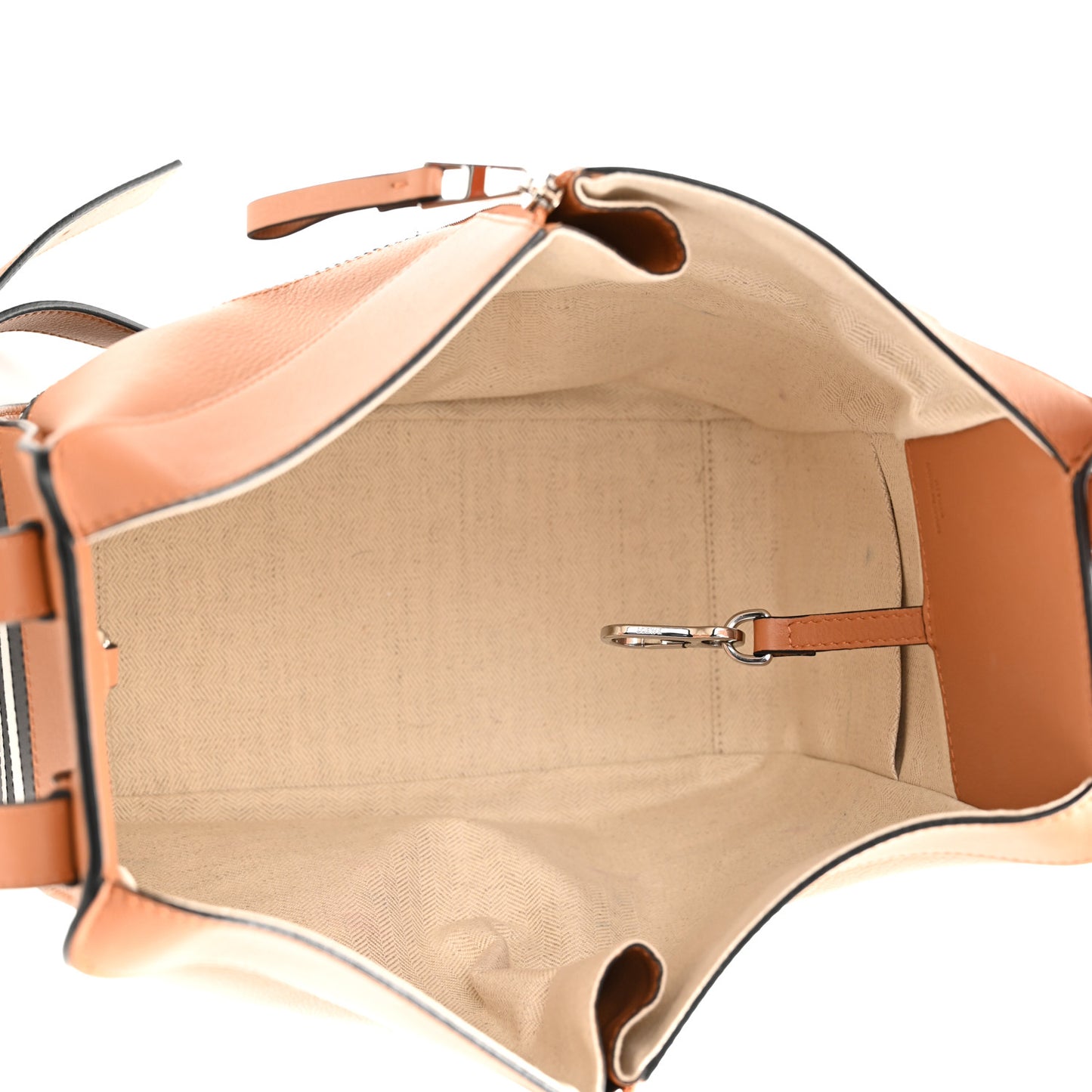 Calfskin Marine Stripe Small Hammock Shoulder Bag Tan