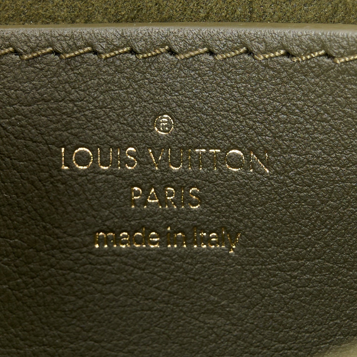 LOUIS VUITTON Calfskin New Wave Multi Pochette Kaki