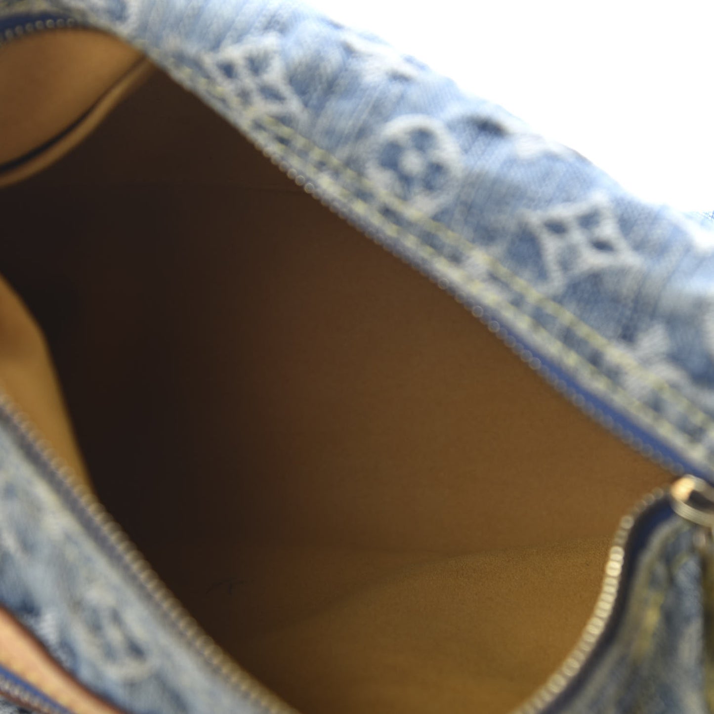 Monogram Denim Baggy PM Blue