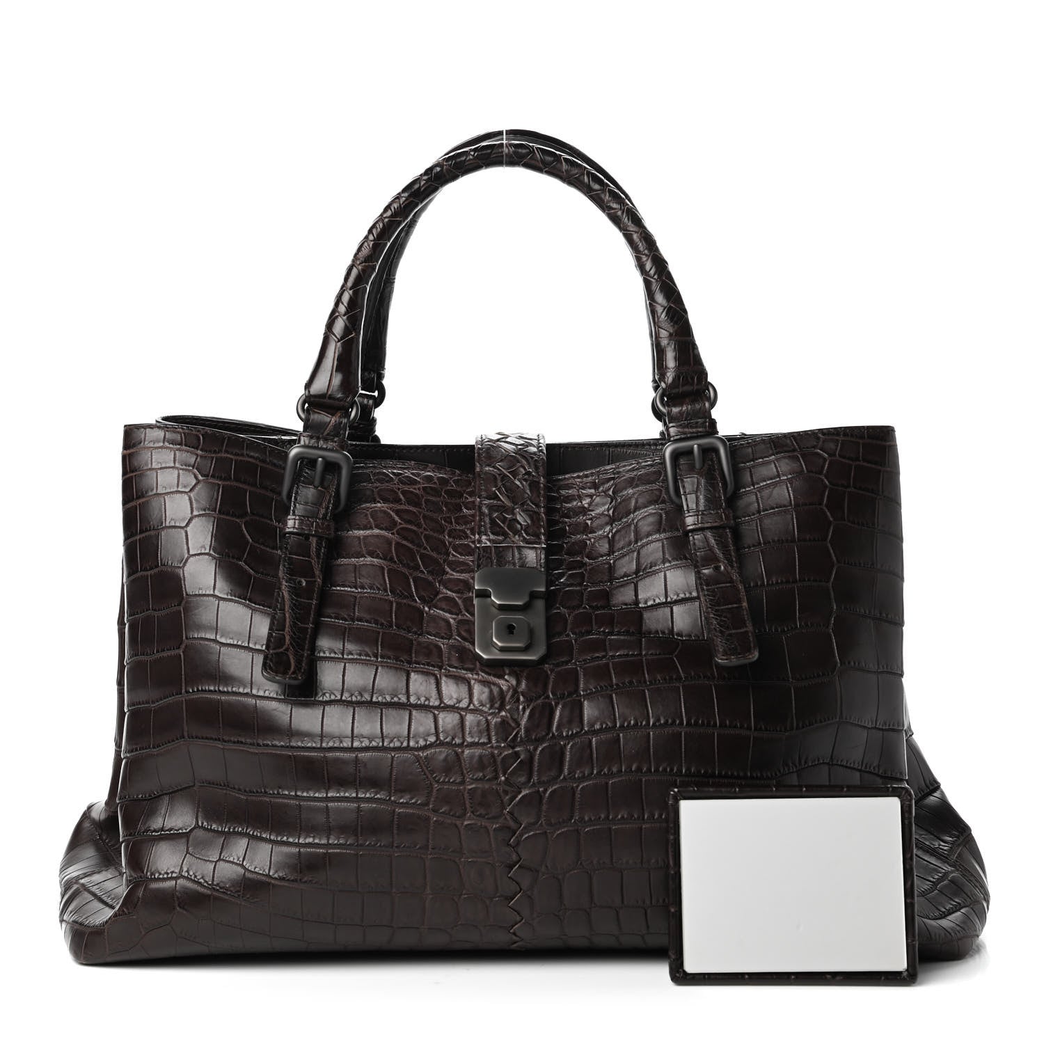 【BOTTEGA VENETA】トートバッグ　レア Bottega Veneta Soft Crocodile Fume Medium Roma Tote Edoardo 747355