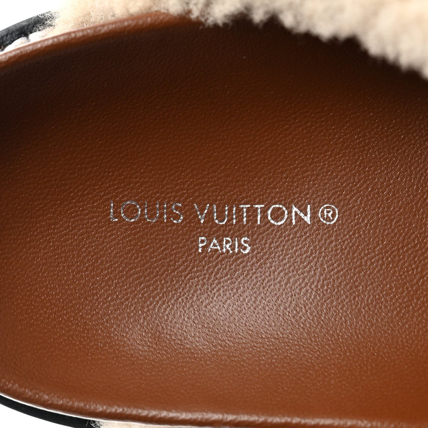 Shearling Paseo Flat Comfort Mule 37 Brown