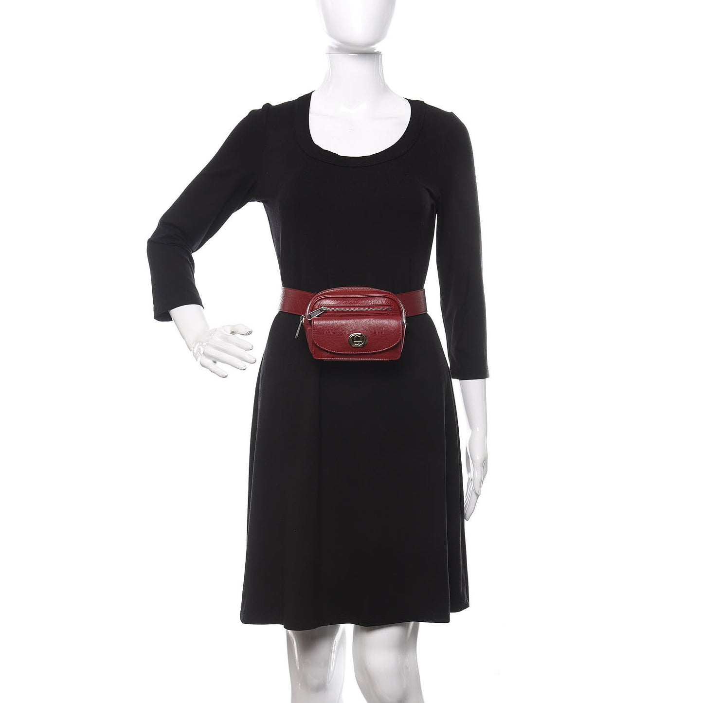 Fluffy Calfskin Mini Morpheus Belt Bag 90 36 Red