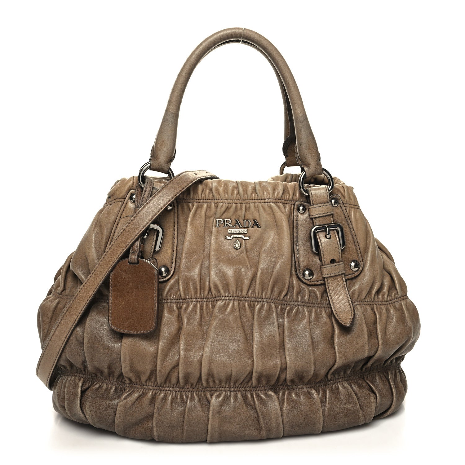 Prada Nappa Gaufre Tote Sfumato 1 of 12