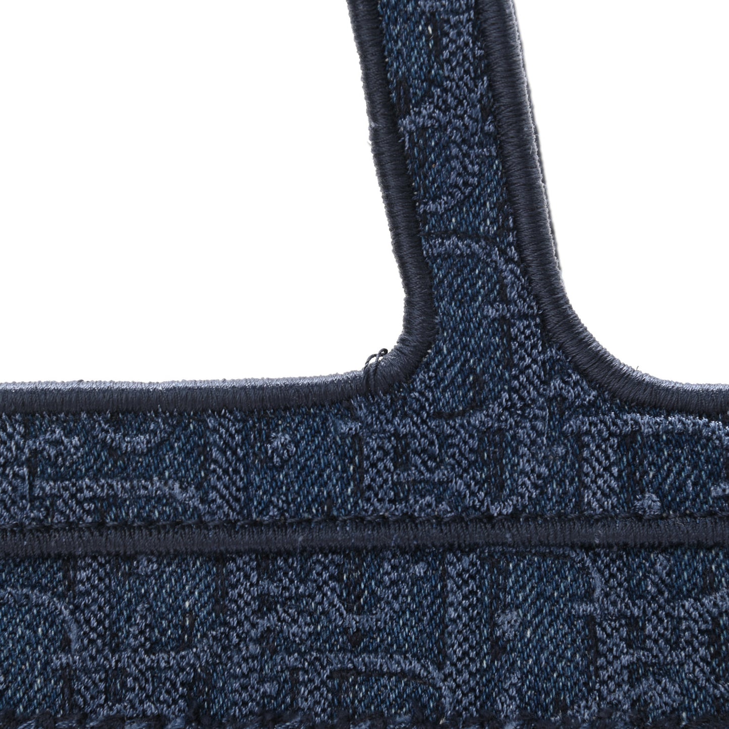 Oblique Denim Mini Book Tote Blue