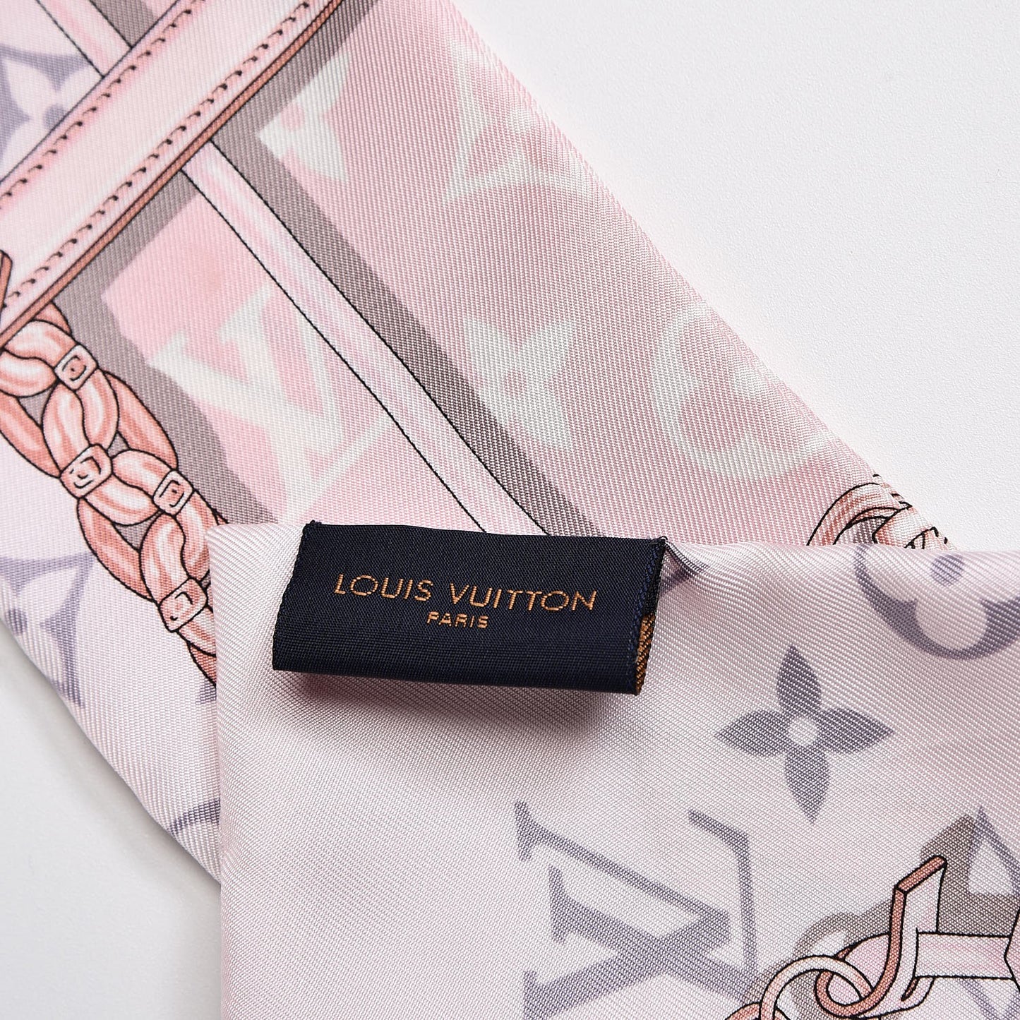 Silk Monogram Confidential Bandeau Light Pink