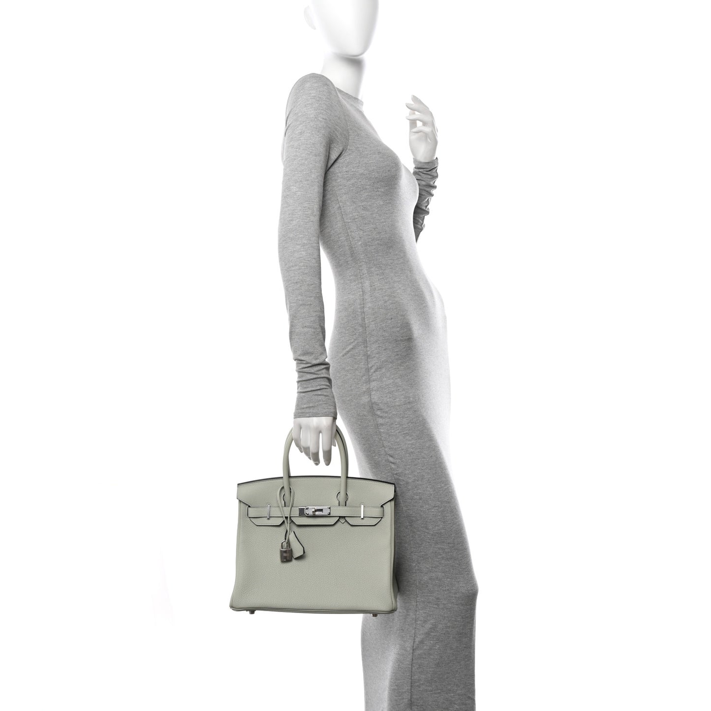 Togo Birkin 30 Gris Neve